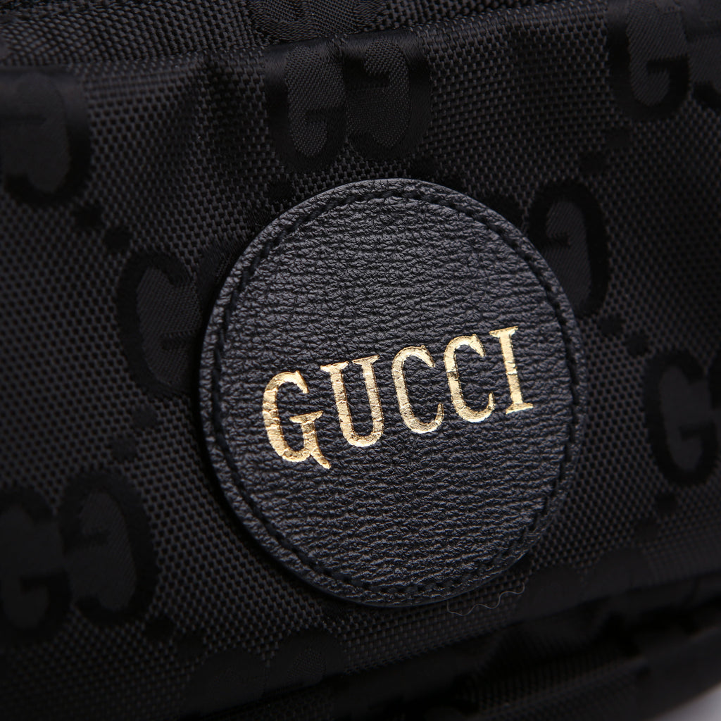 Gucci 739372 Nylon Off the Grid Logo Belt Bag Black