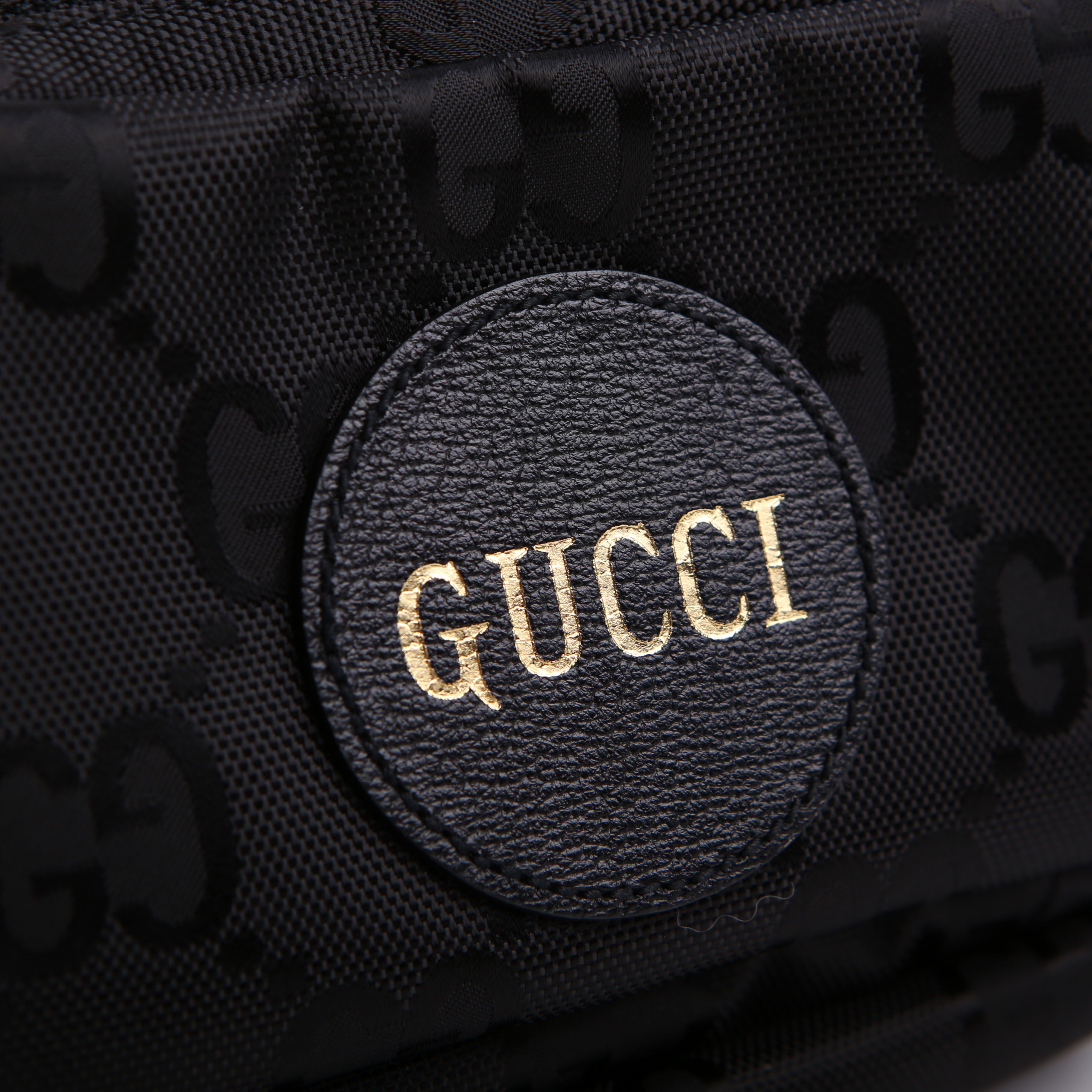 Gucci 739372 Nylon Off the Grid Logo Belt Bag Black