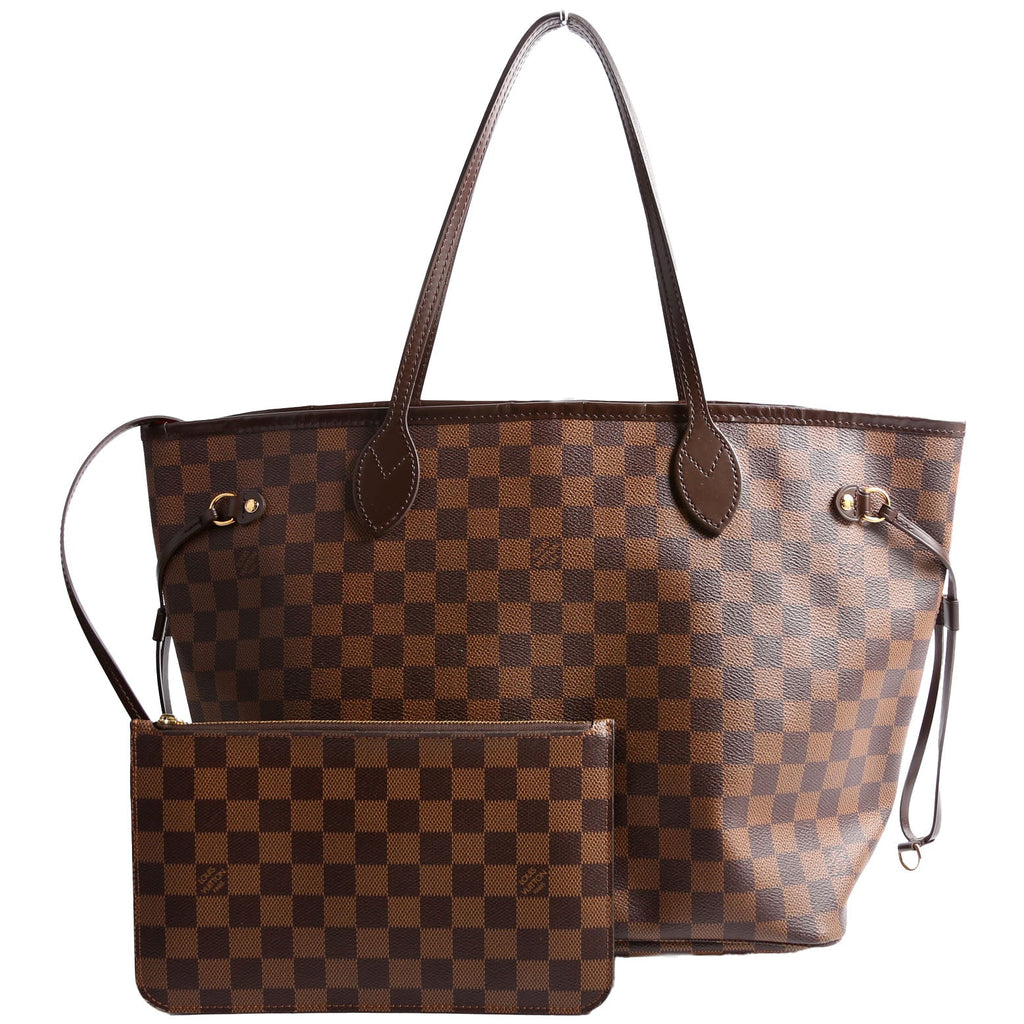 Louis Vuitton Neverfull With Wallet MM Ebene