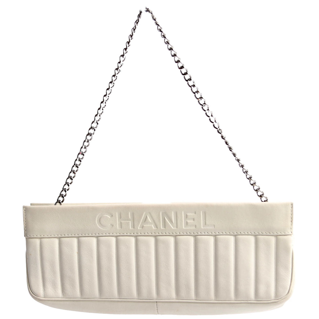 Chanel Vertical Quitl Lax Bag Small 8M Ivory