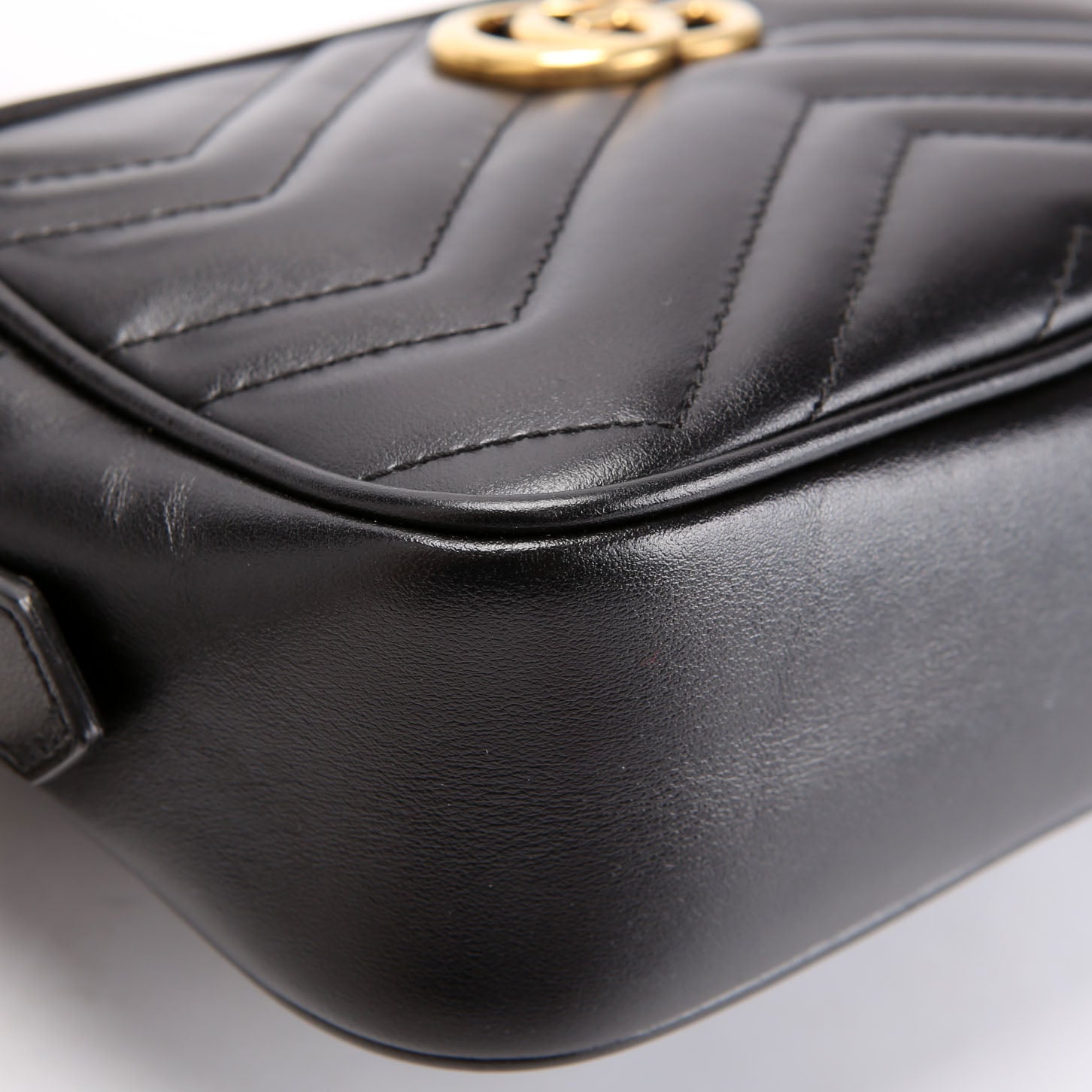 Gucci 448065 Marmont Mini Camera Bag Black