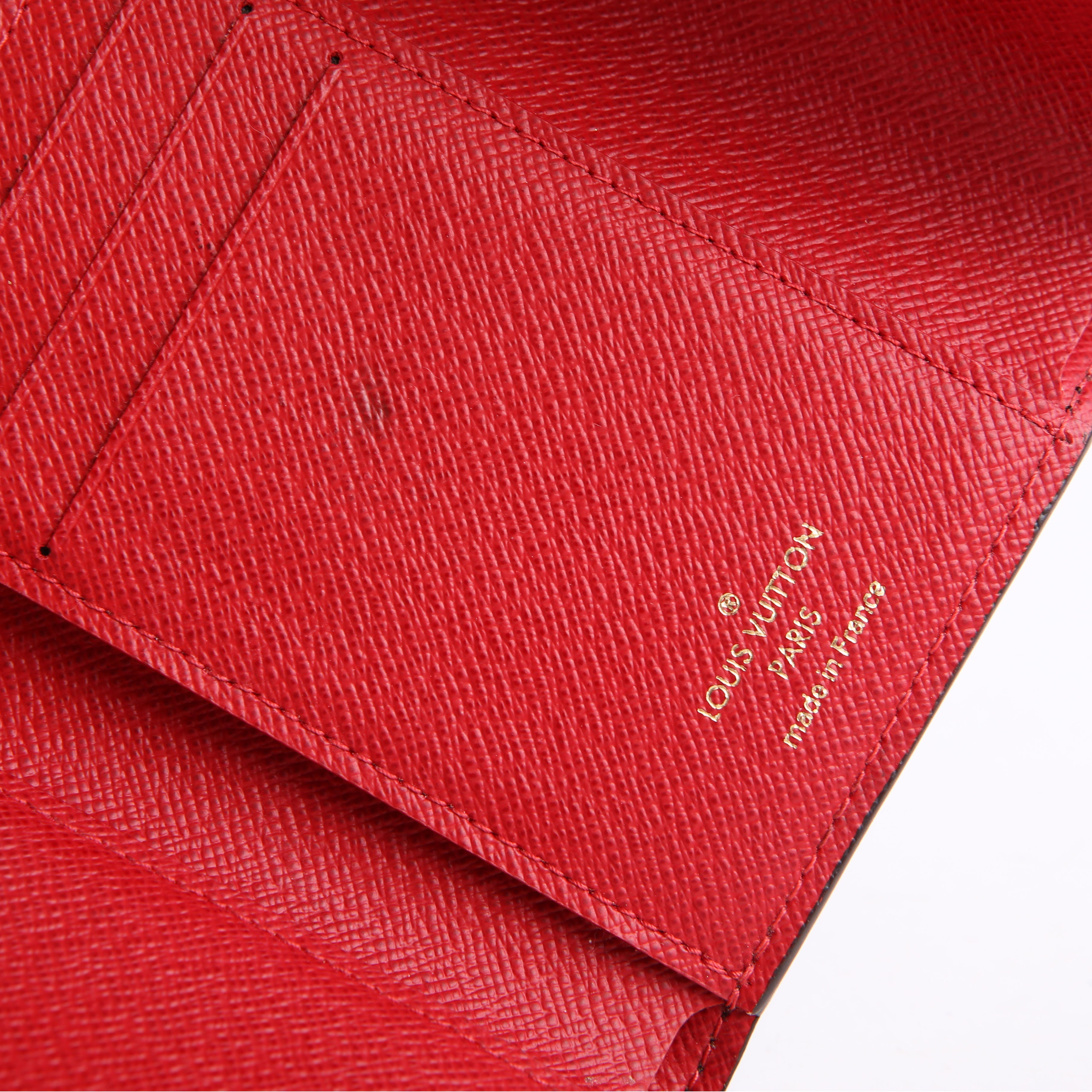 Louis Vuitton Victorine Wallet Monogram Patches Red