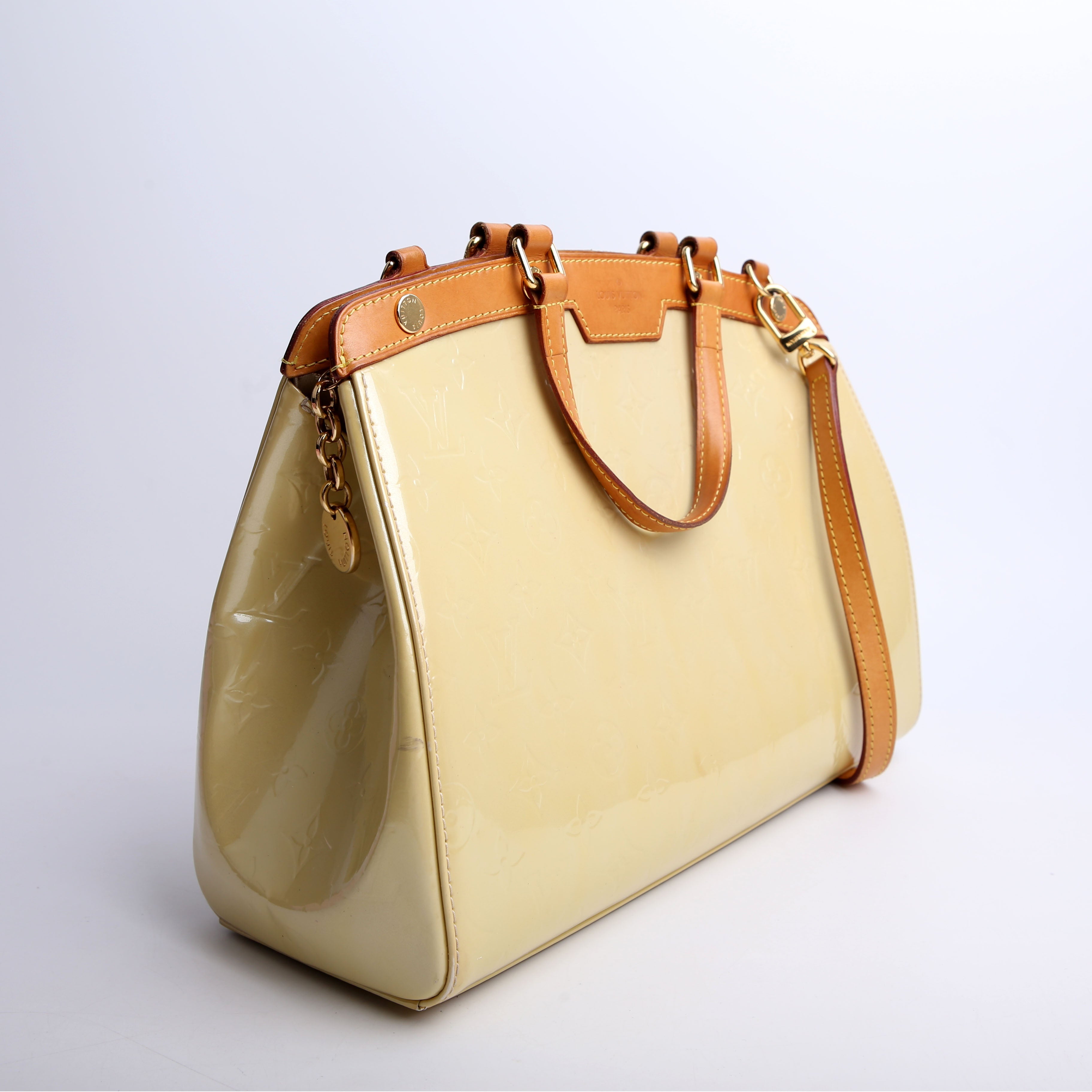 Louis Vuitton Brea GM Vernis Yellow