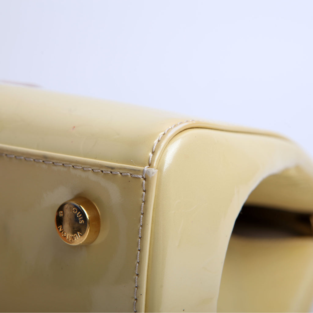 Louis Vuitton Brea GM Vernis Yellow