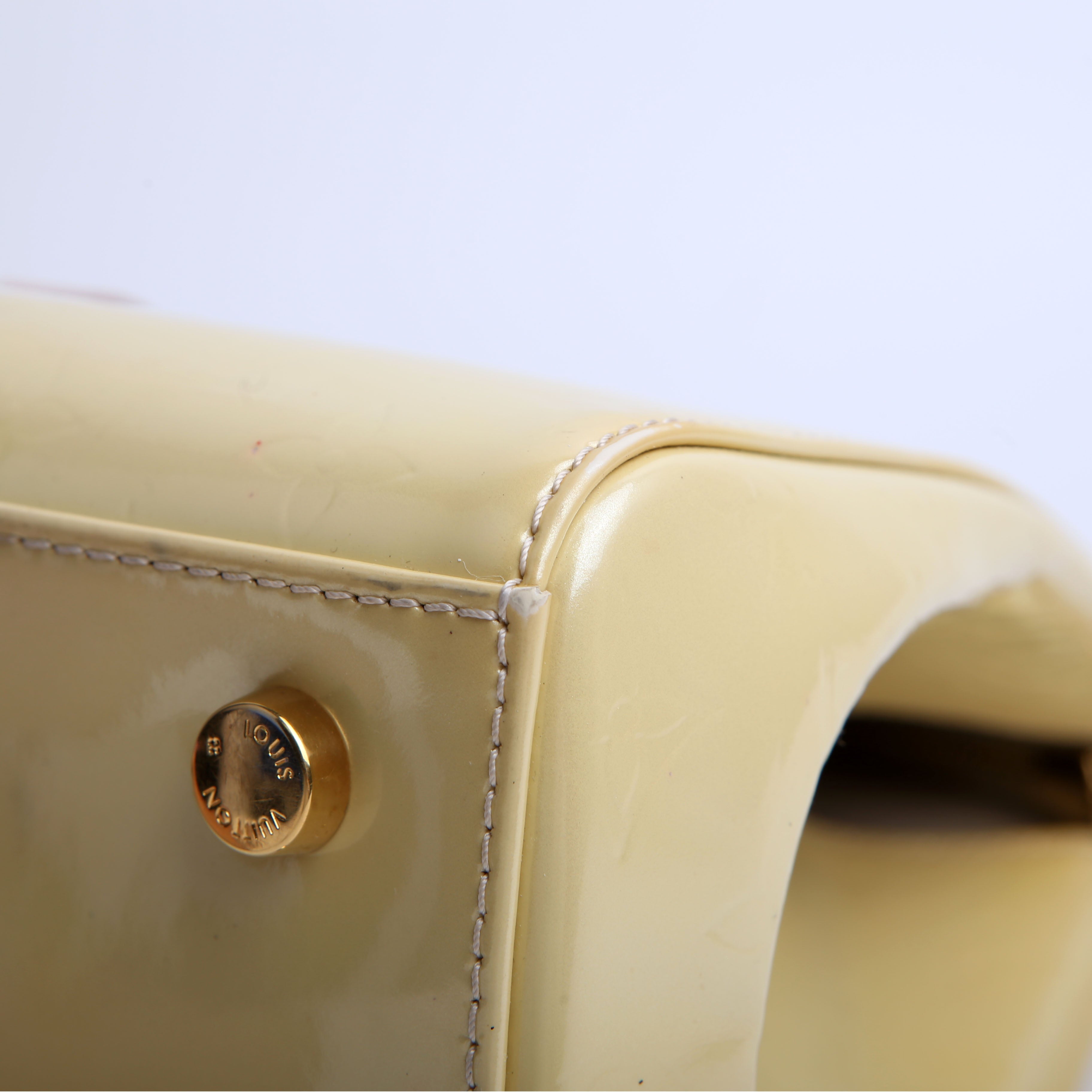 Louis Vuitton Brea GM Vernis Yellow