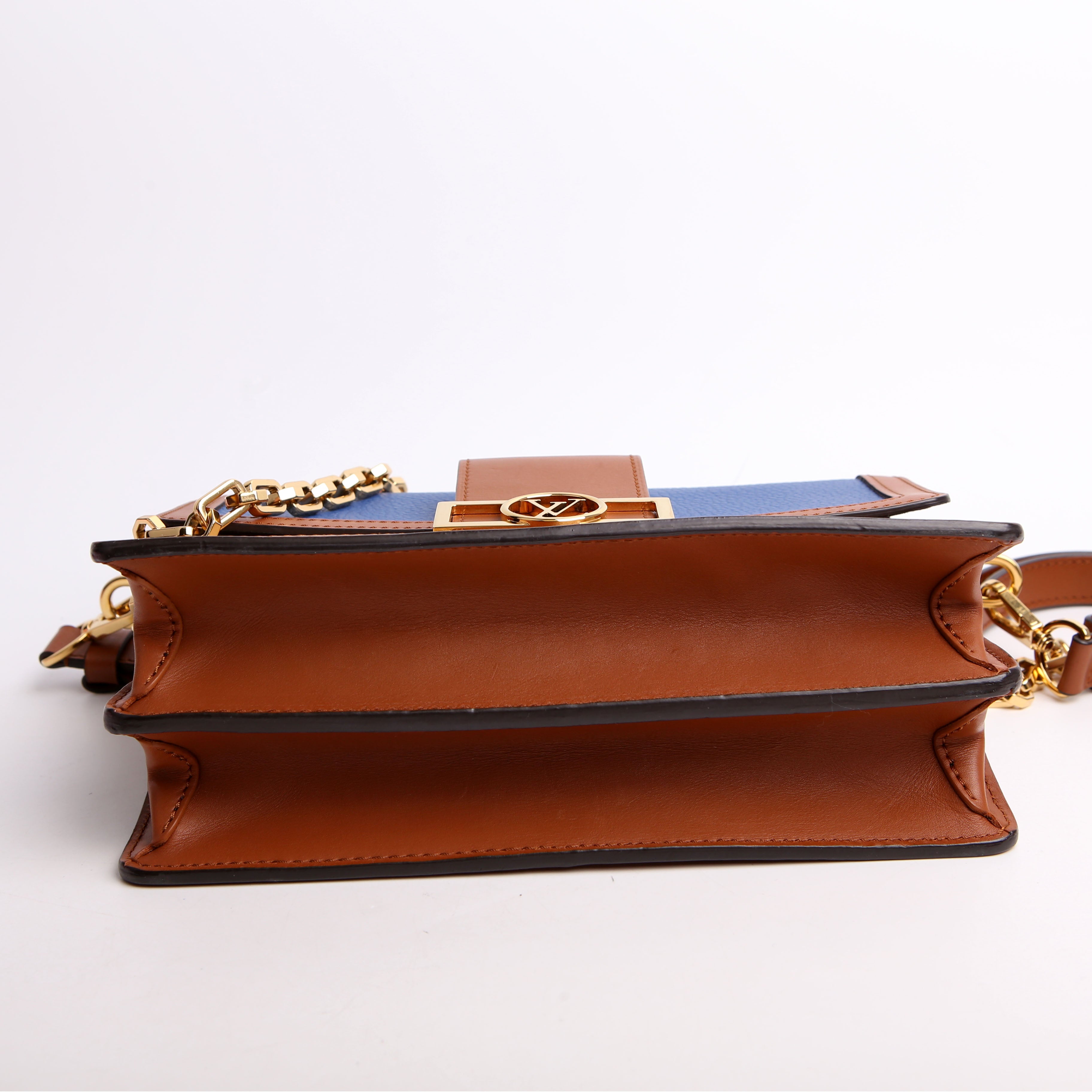 Louis Vuitton Dauphine Mini Taurillon Leather Brown/Blue