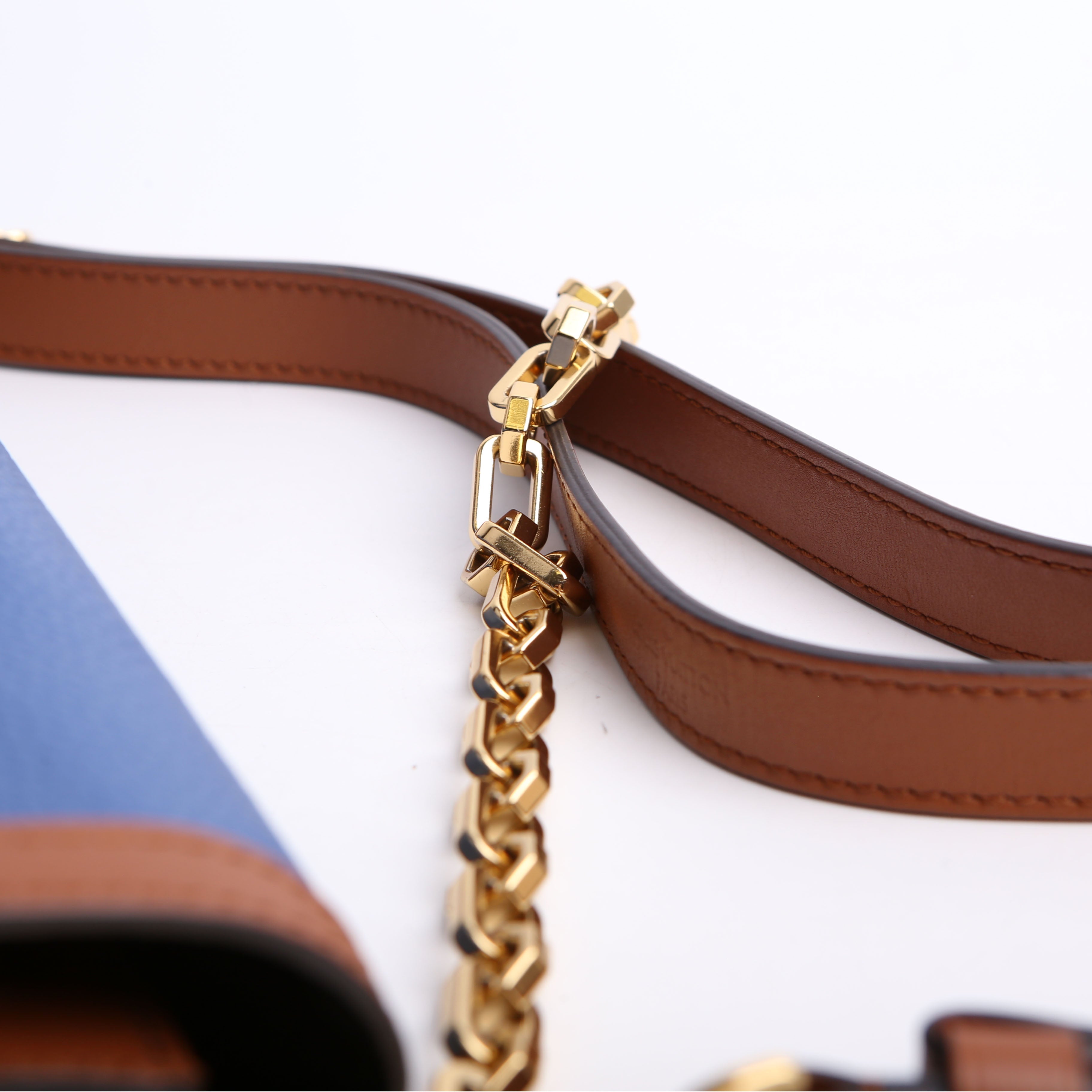 Louis Vuitton Dauphine Mini Taurillon Leather Brown/Blue