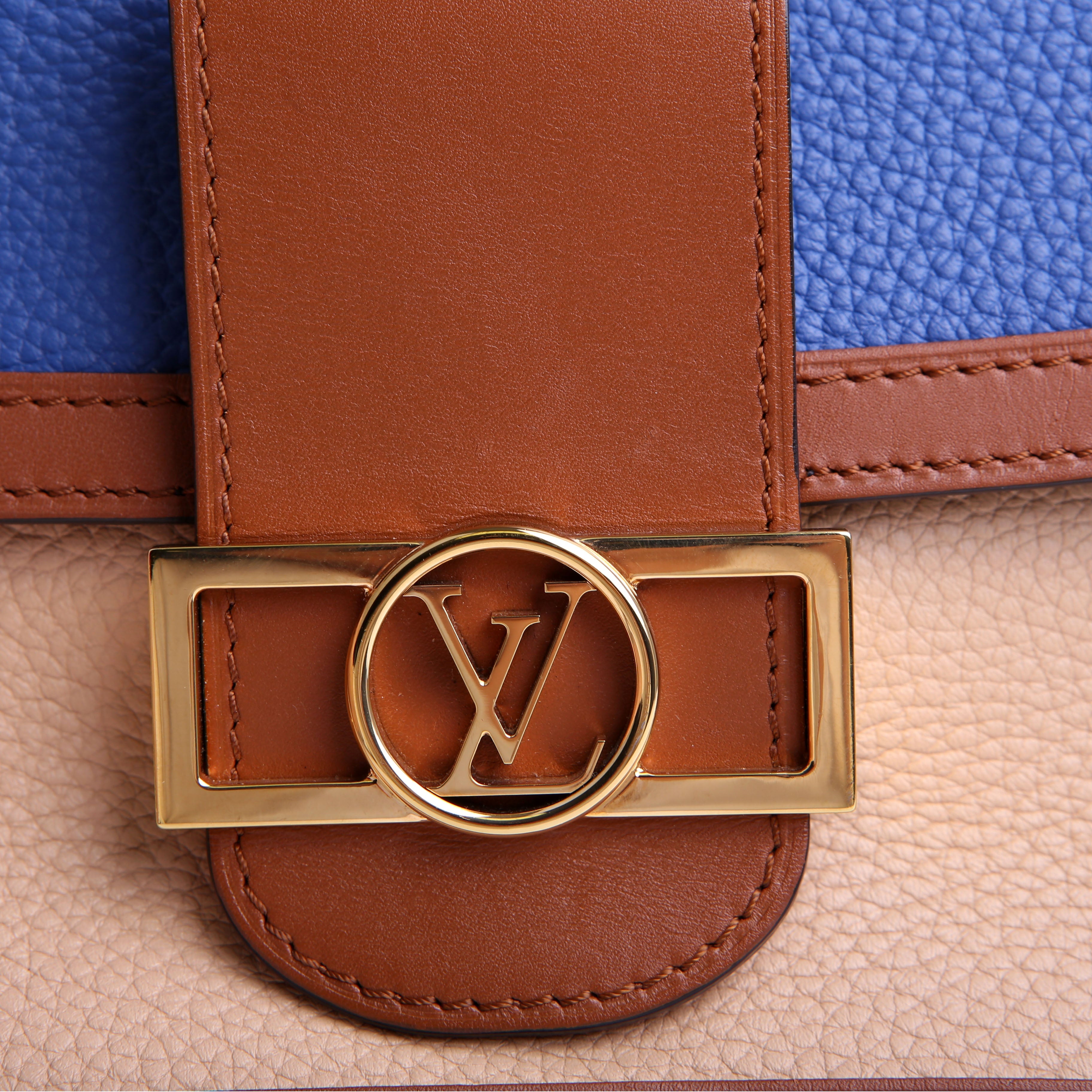 Louis Vuitton Dauphine Mini Taurillon Leather Brown/Blue
