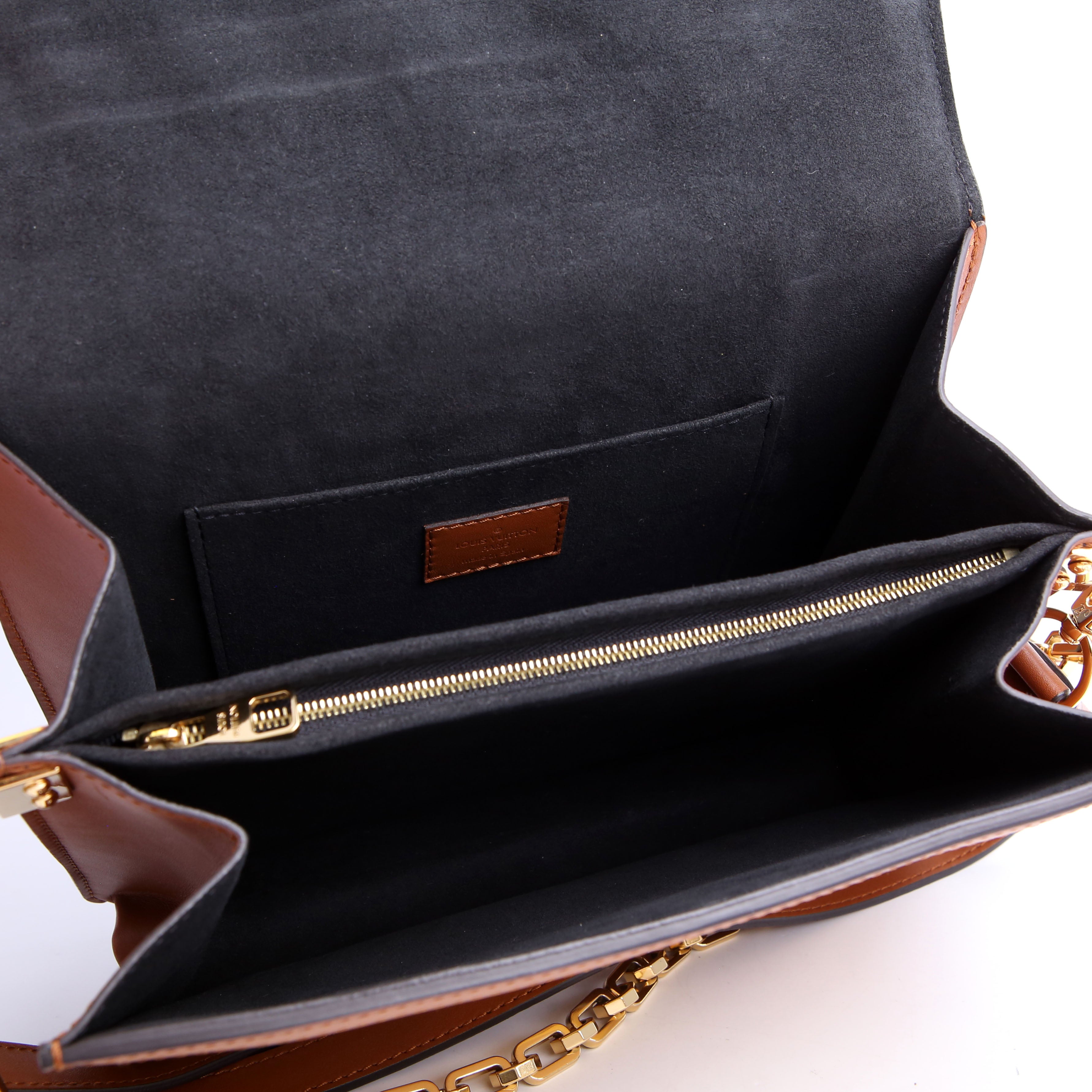 Louis Vuitton Dauphine Mini Taurillon Leather Brown/Blue
