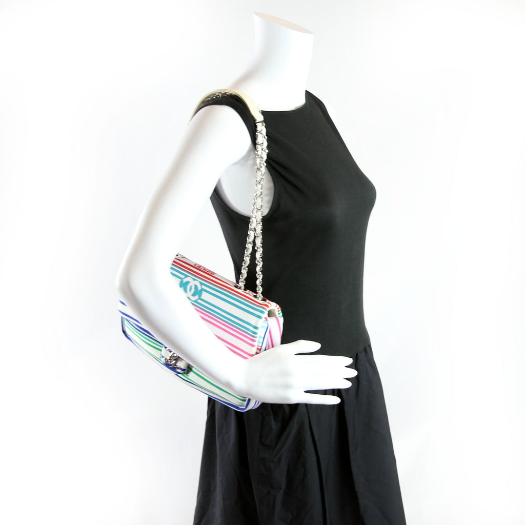 Chanel Venise Biarritz Flap Mixed Fibers Lambskin 27M Multicolor