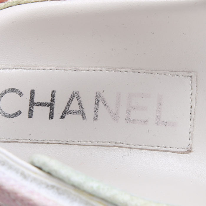 Chanel CC Dad Sandals Quilted Fabric Size 42