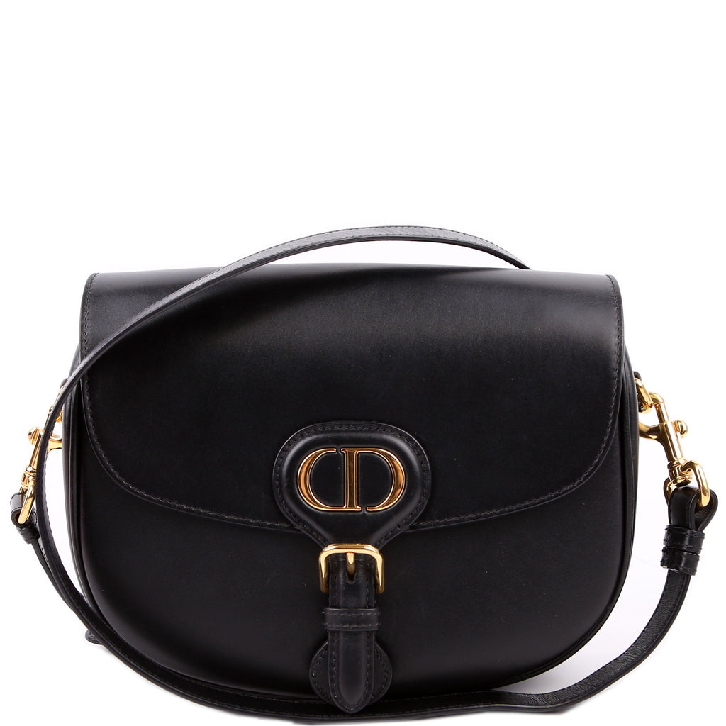 Christian Dior Bobby Bag Medium Grain Leather Black