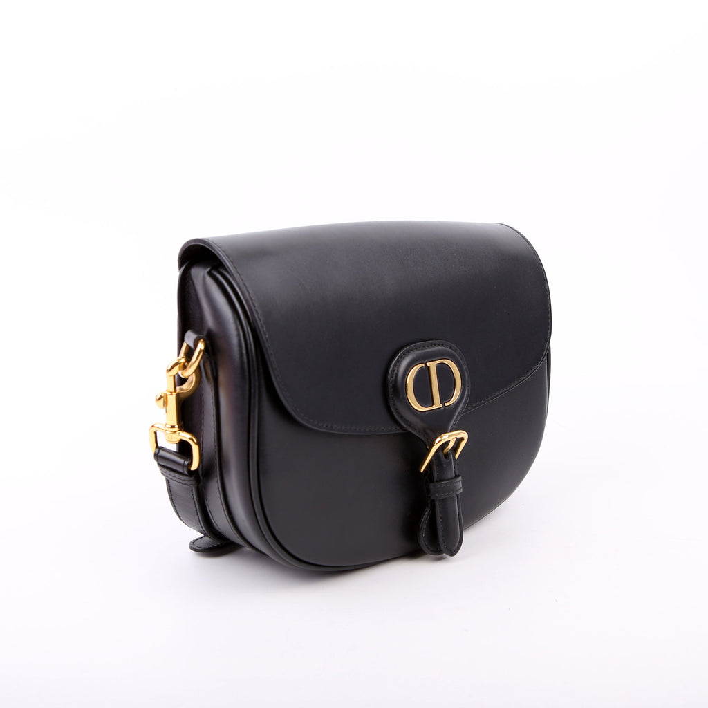Christian Dior Bobby Bag Medium Grain Leather Black