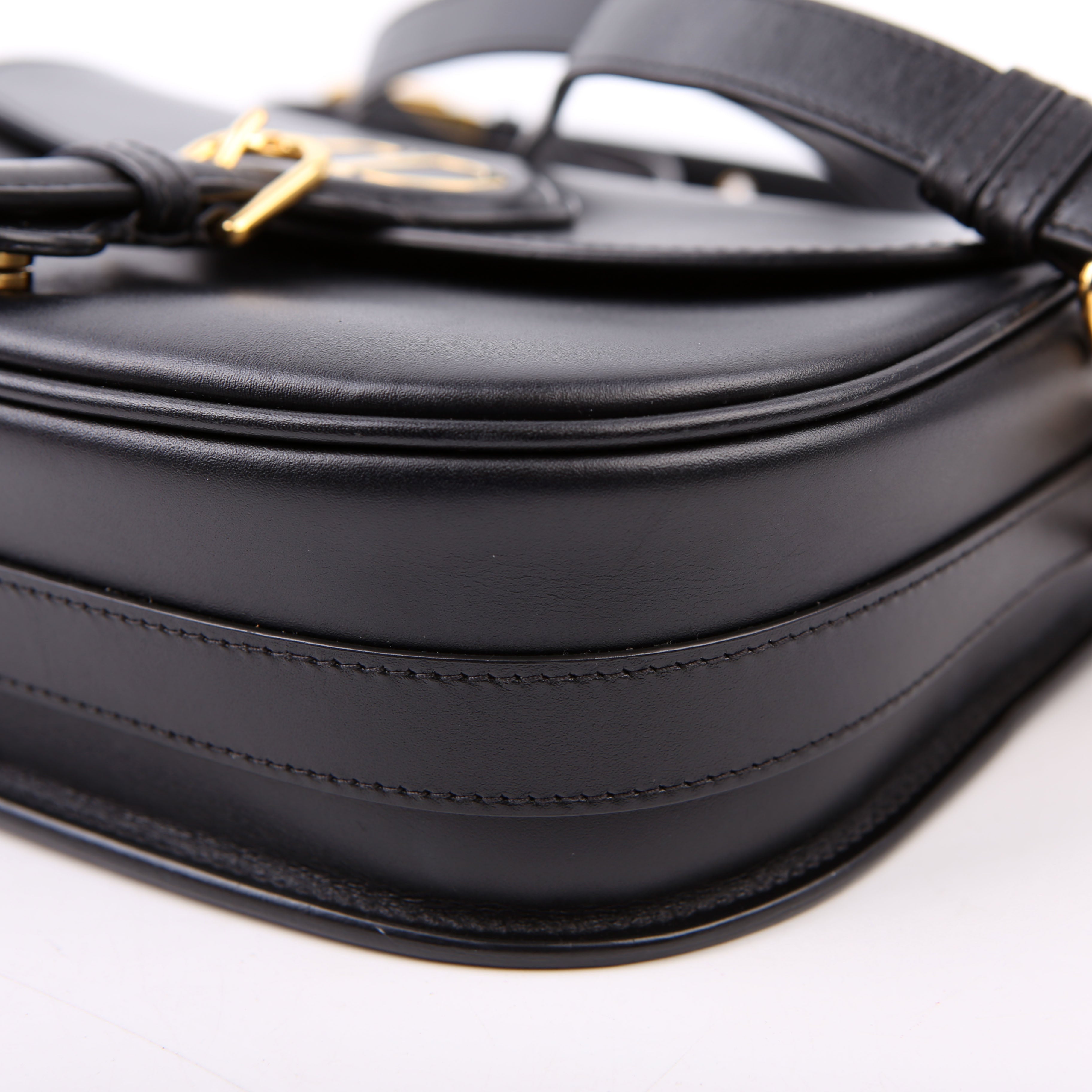 Christian Dior Bobby Bag Medium Grain Leather Black