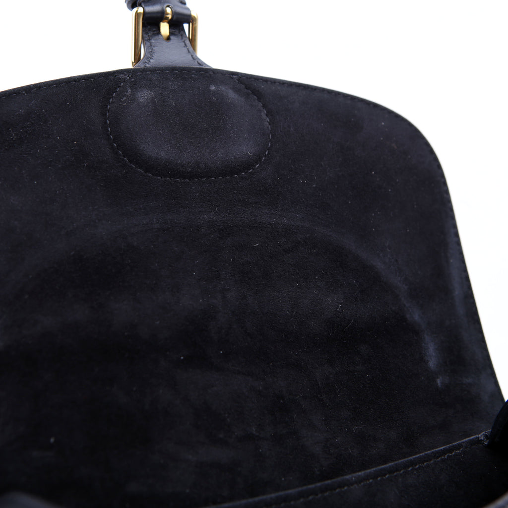 Christian Dior Bobby Bag Medium Grain Leather Black
