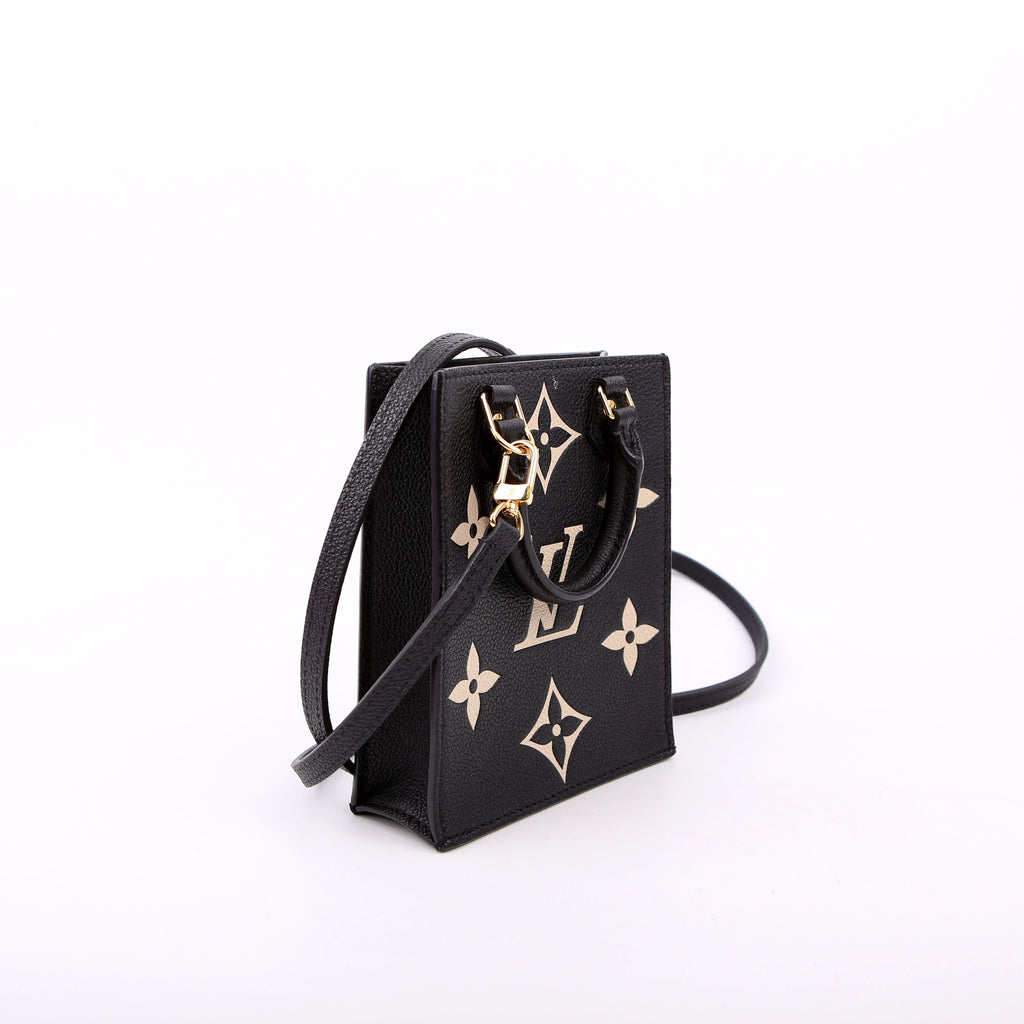 Louis Vuitton Petite Sac Plat Bicolor Empreinte Black/Cream