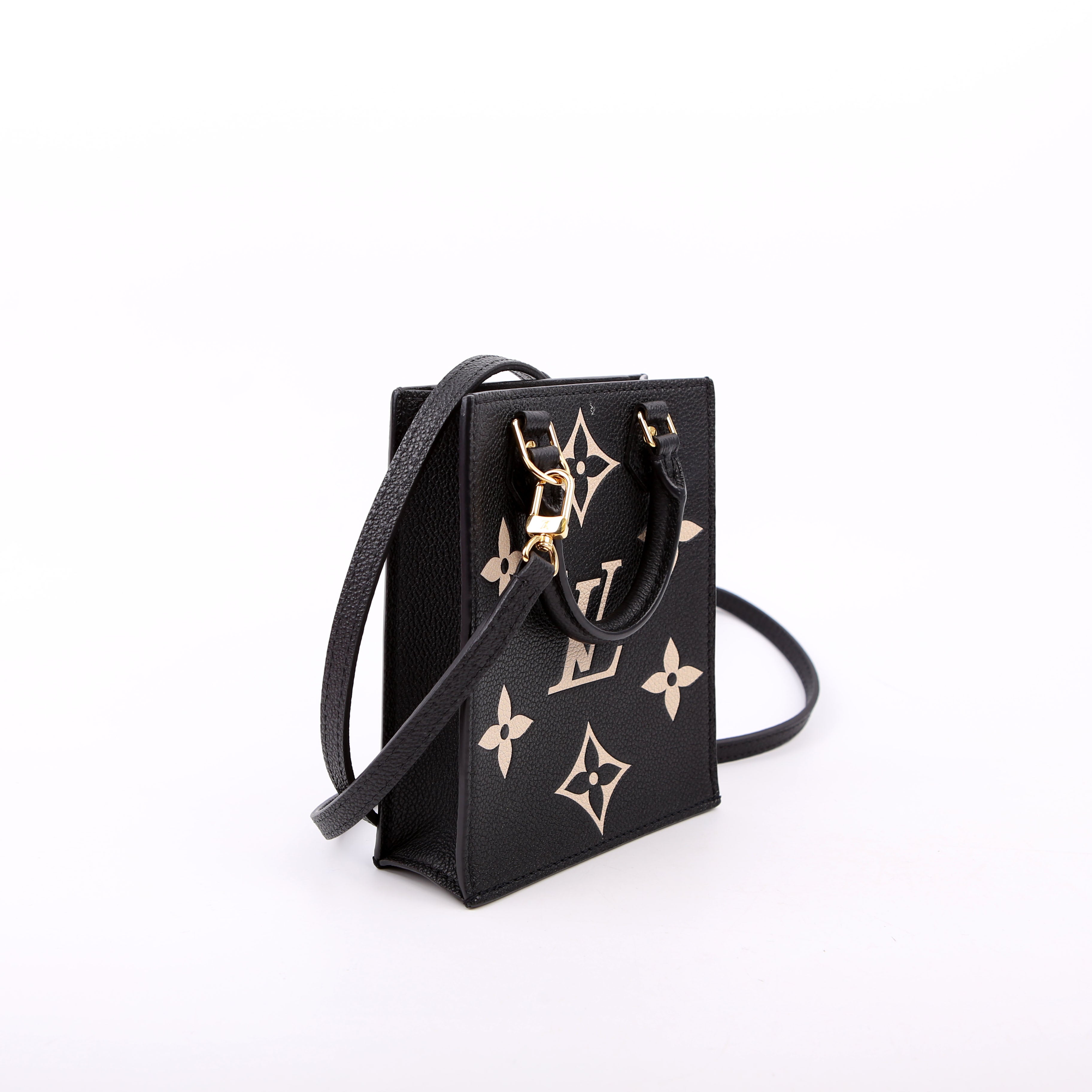 Louis Vuitton Petite Sac Plat Bicolor Empreinte Black/Cream