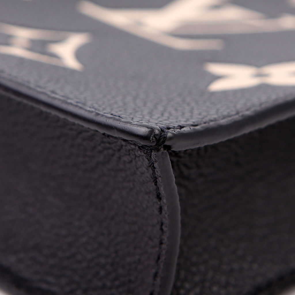 Louis Vuitton Petite Sac Plat Bicolor Empreinte Black/Cream
