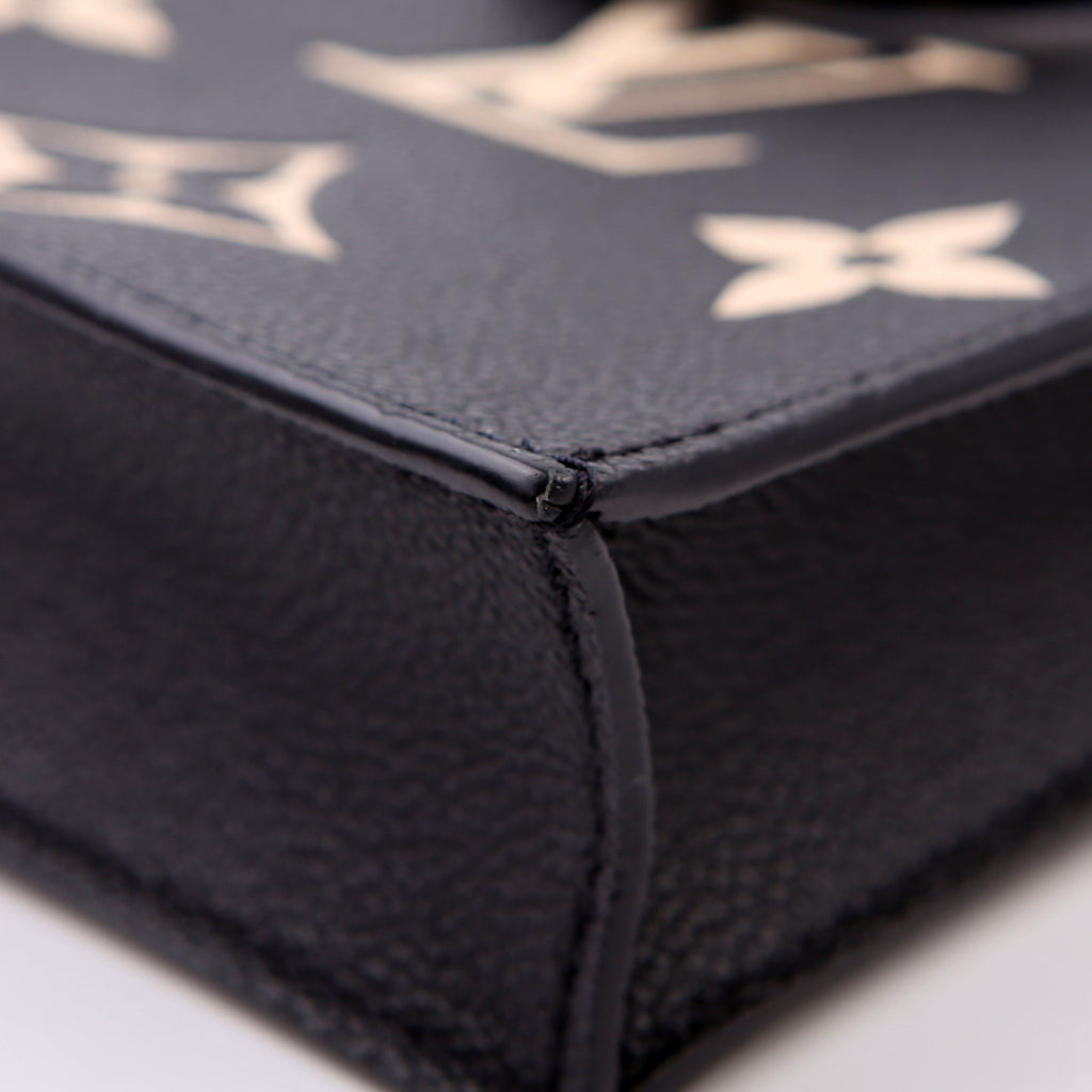 Louis Vuitton Petite Sac Plat Bicolor Empreinte Black/Cream