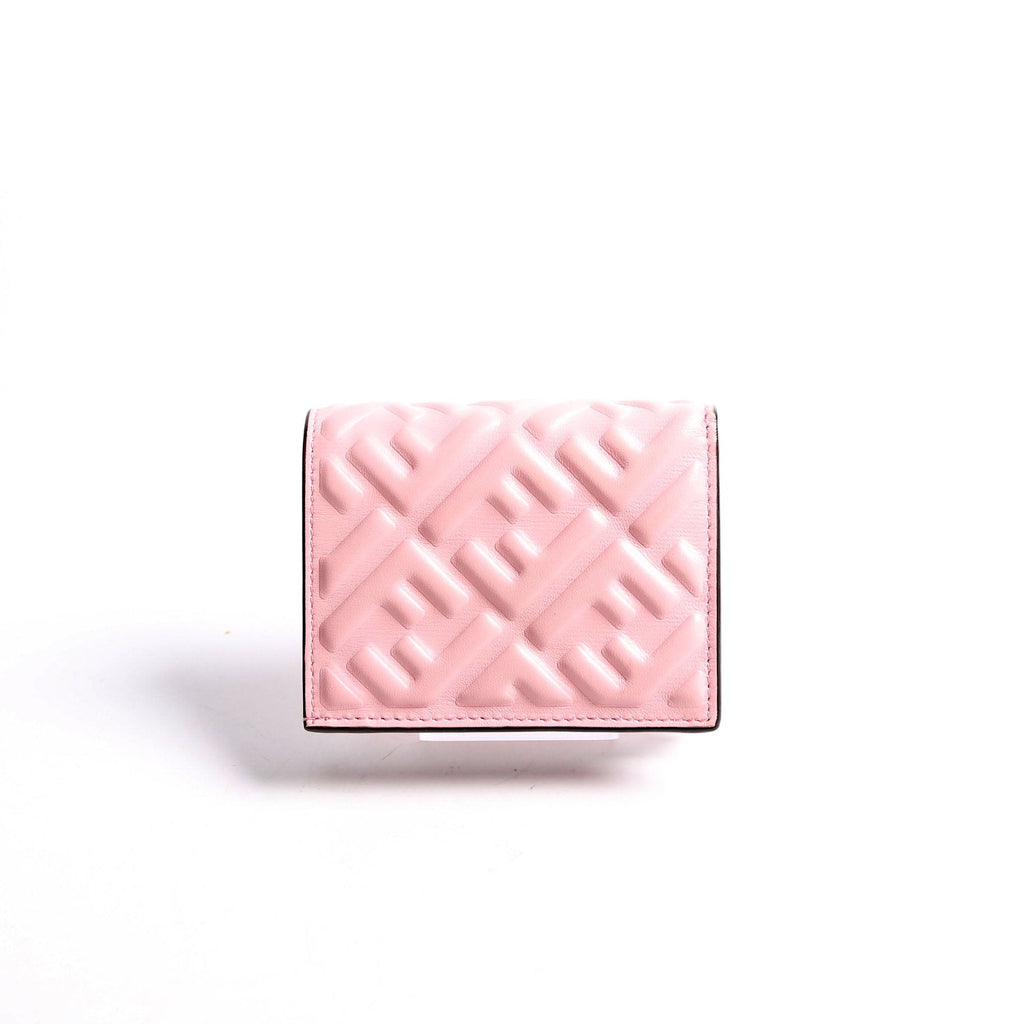 Fendi FF Embossed Card Holder Wallet