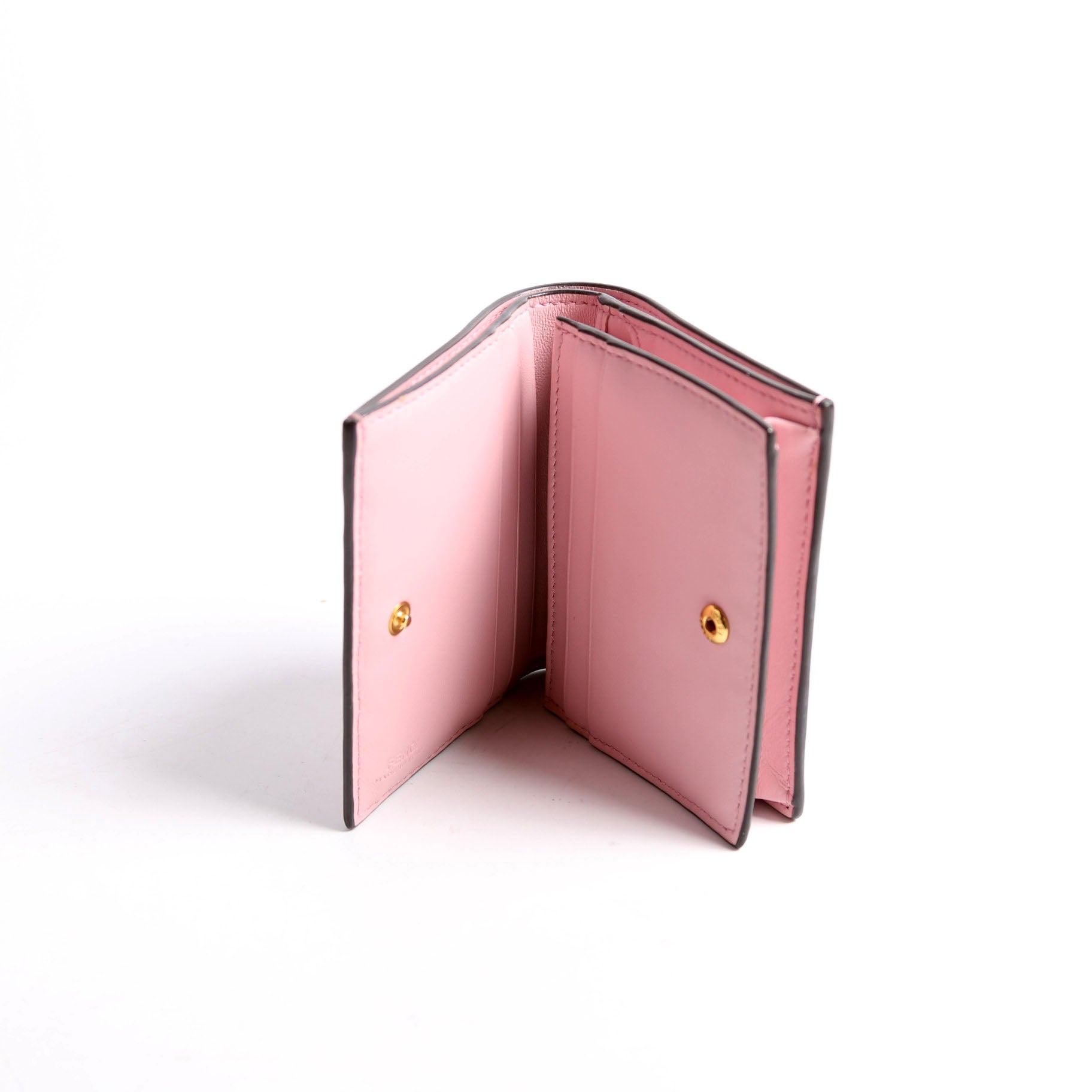 Fendi FF Embossed Card Holder Wallet