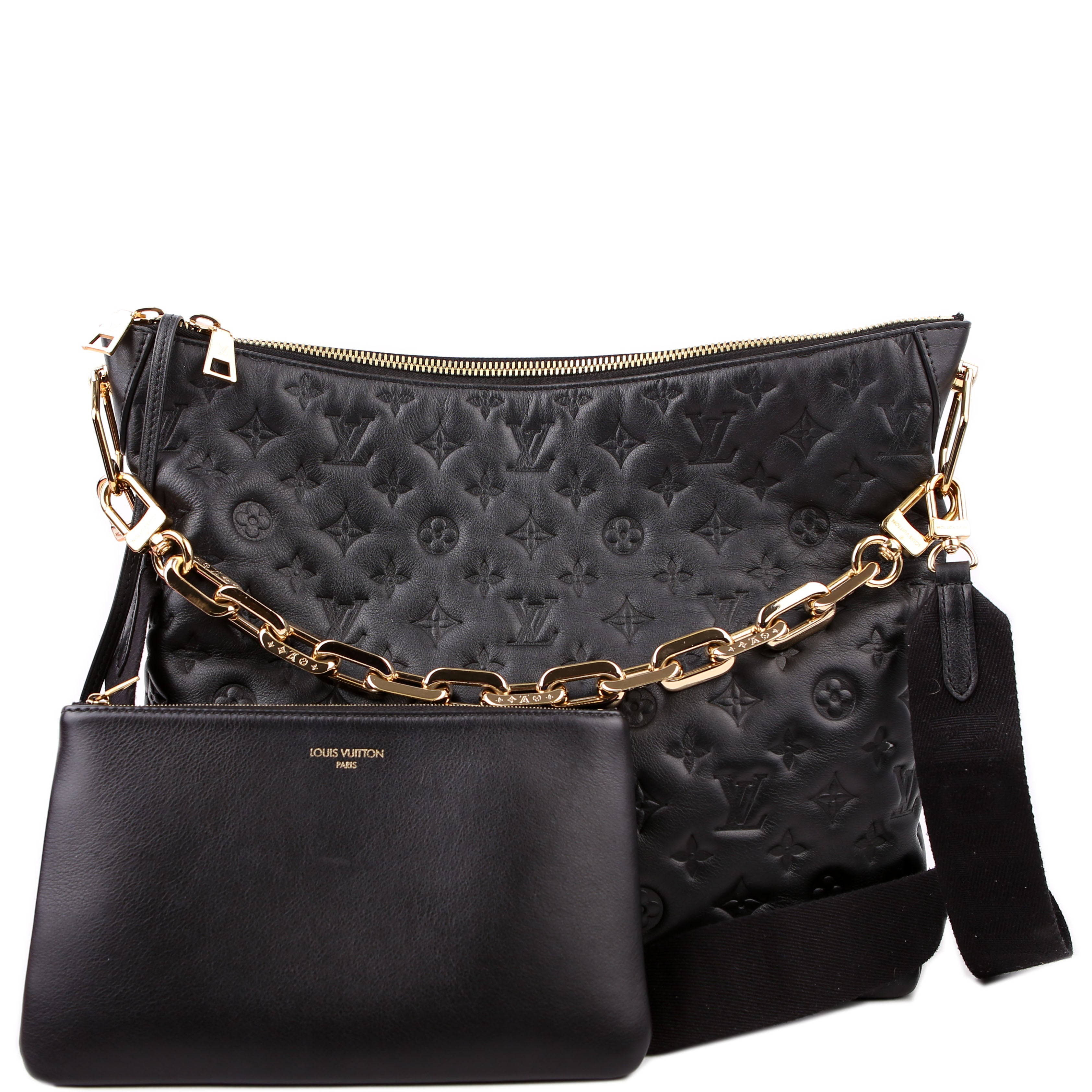 Louis Vuitton Coussin Hobo MM Lambskin Black