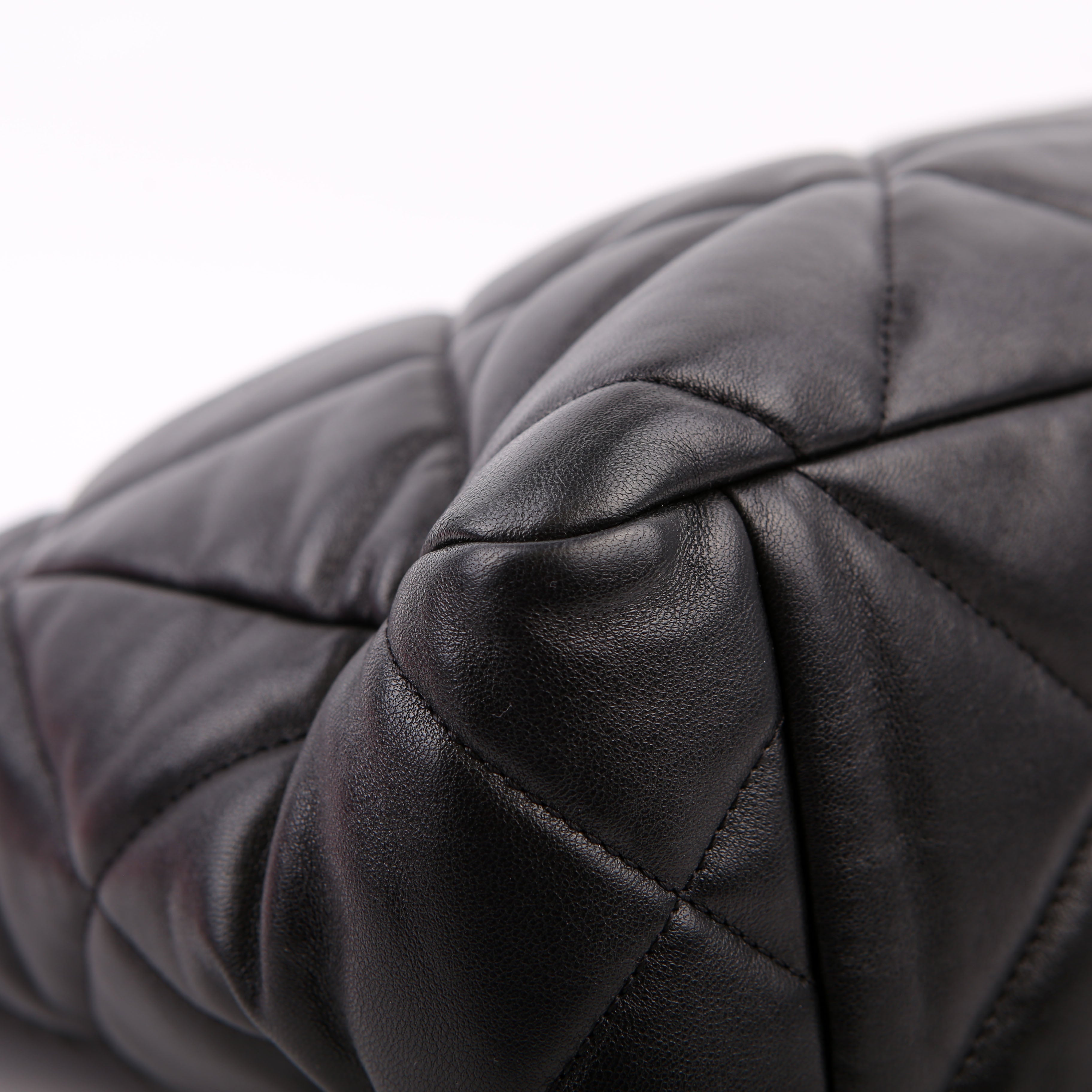 Chanel Chanel 19 Quilted Goatskin N/S Shopping Tote Black