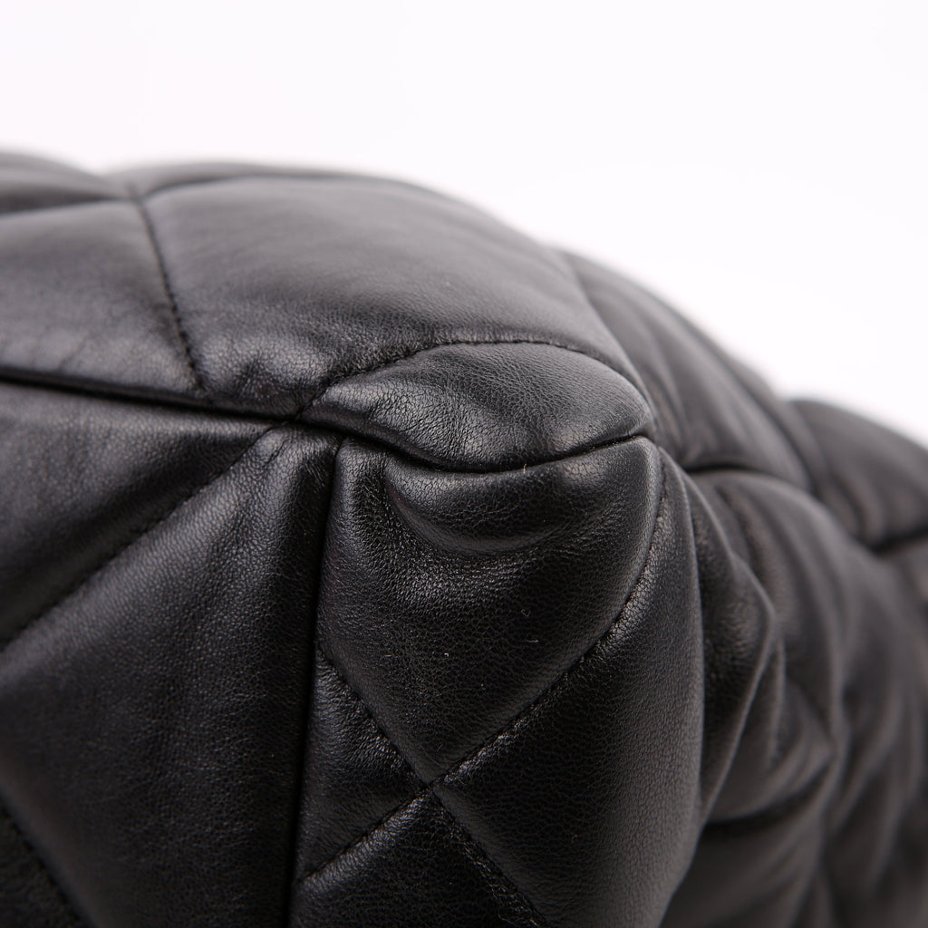 Chanel Chanel 19 Quilted Goatskin N/S Shopping Tote Black