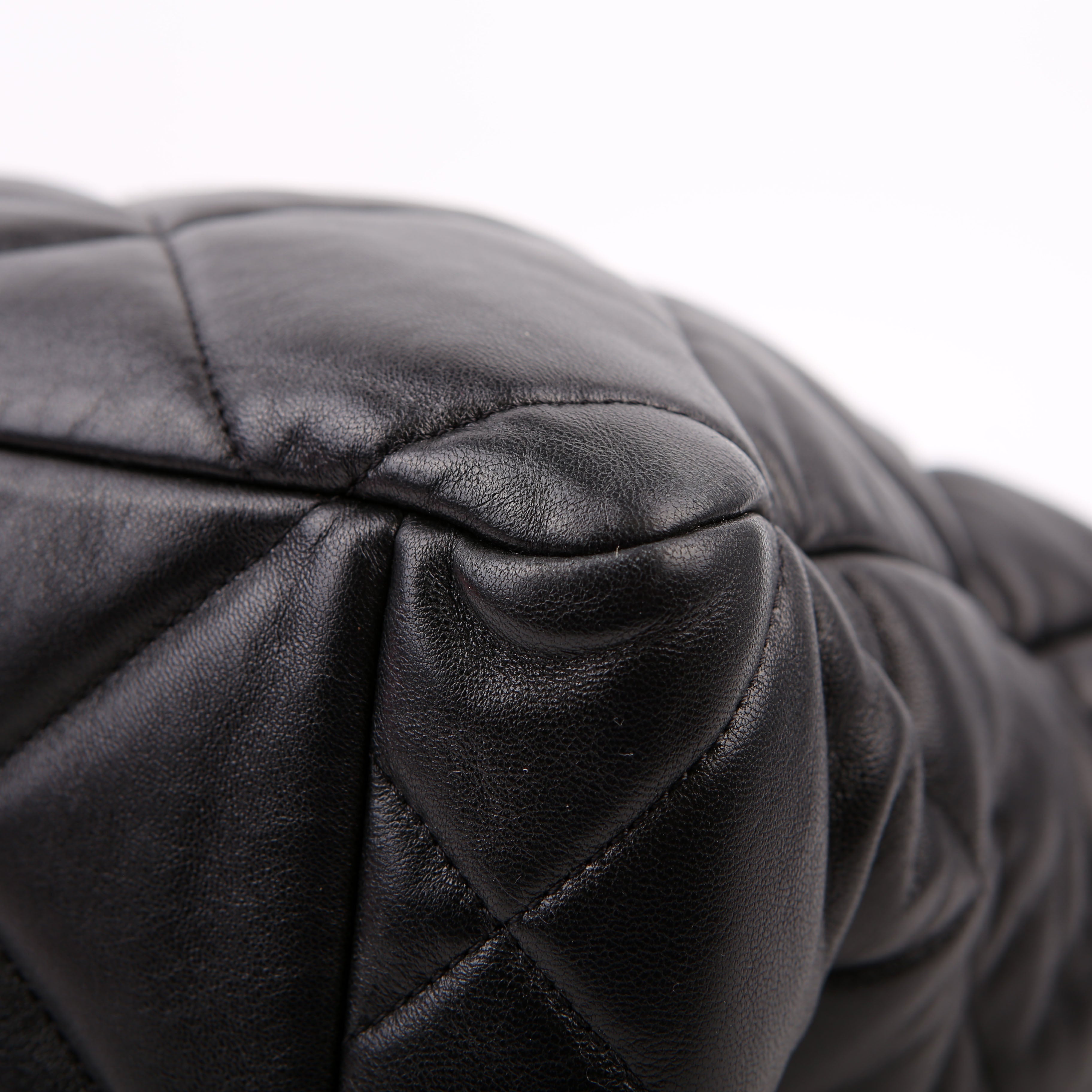 Chanel Chanel 19 Quilted Goatskin N/S Shopping Tote Black