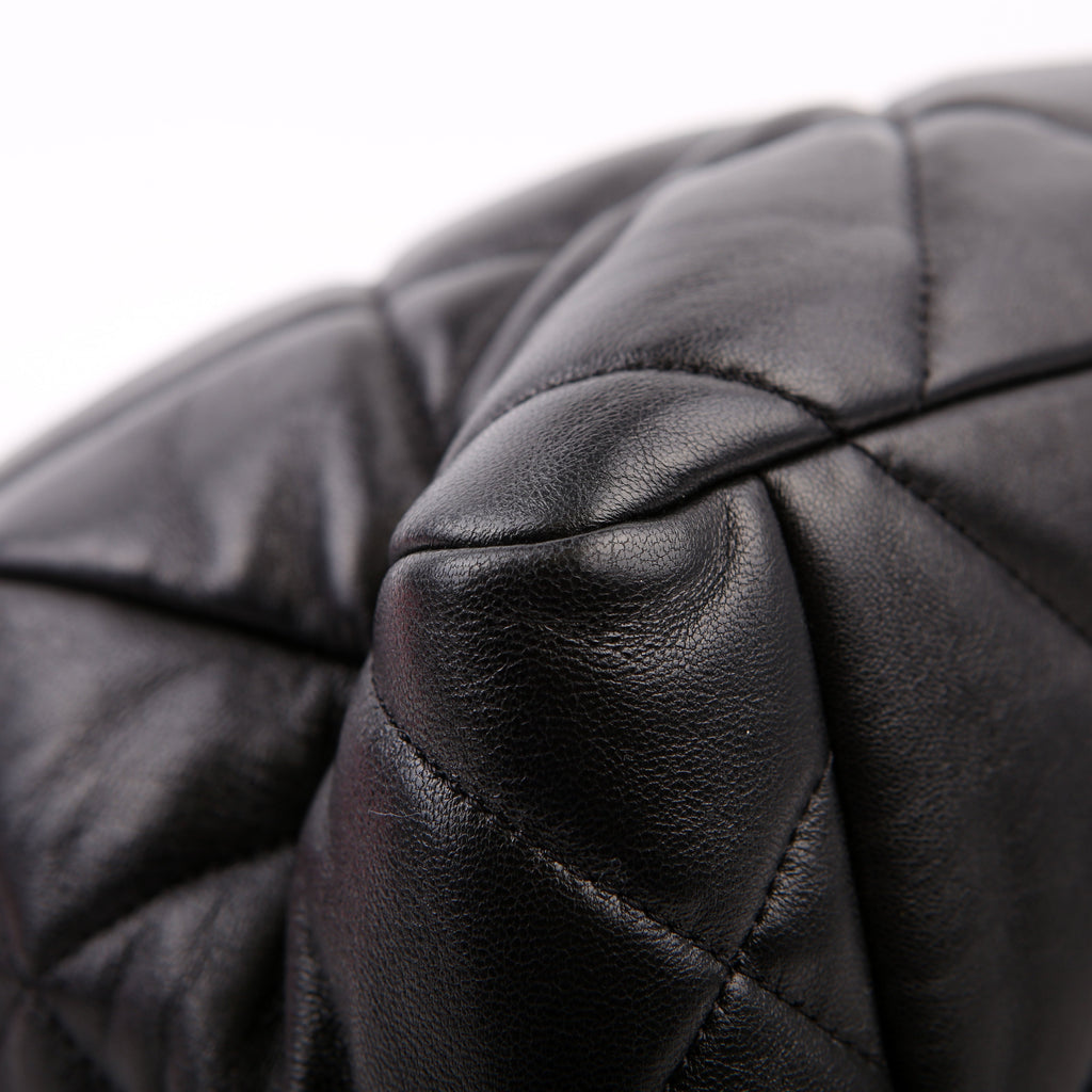 Chanel Chanel 19 Quilted Goatskin N/S Shopping Tote Black