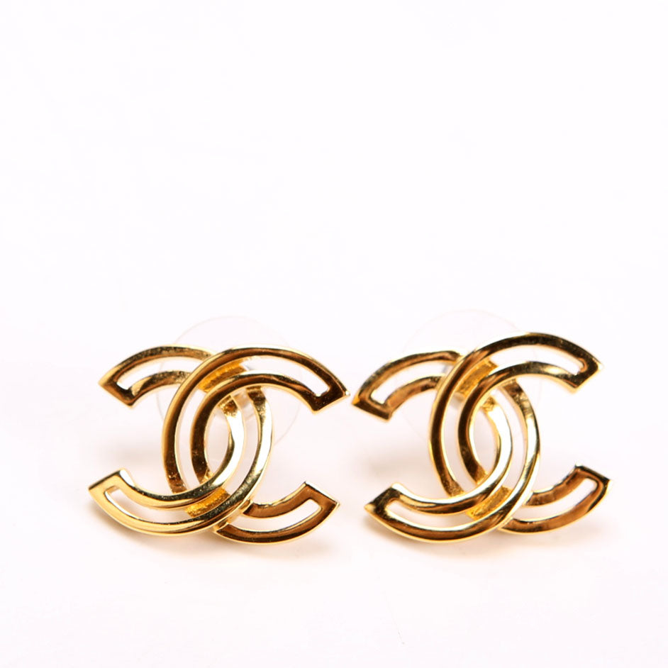 Chanel CC Cut-Out Stud