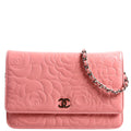 Chanel Camellia Embossed WOC 16M Pink