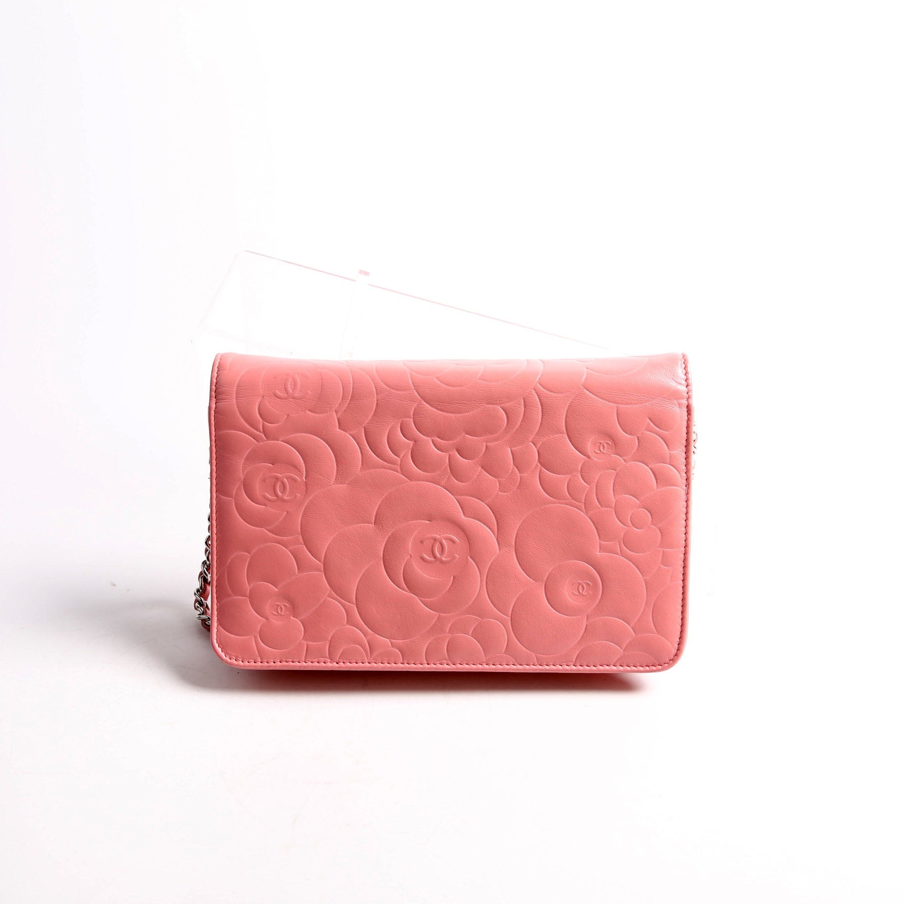 Chanel Camellia Embossed WOC 16M Pink