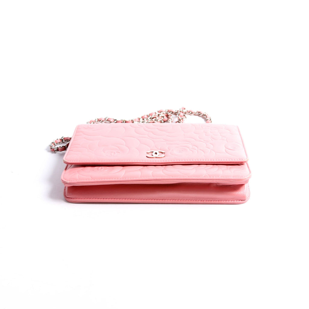 Chanel Camellia Embossed WOC 16M Pink