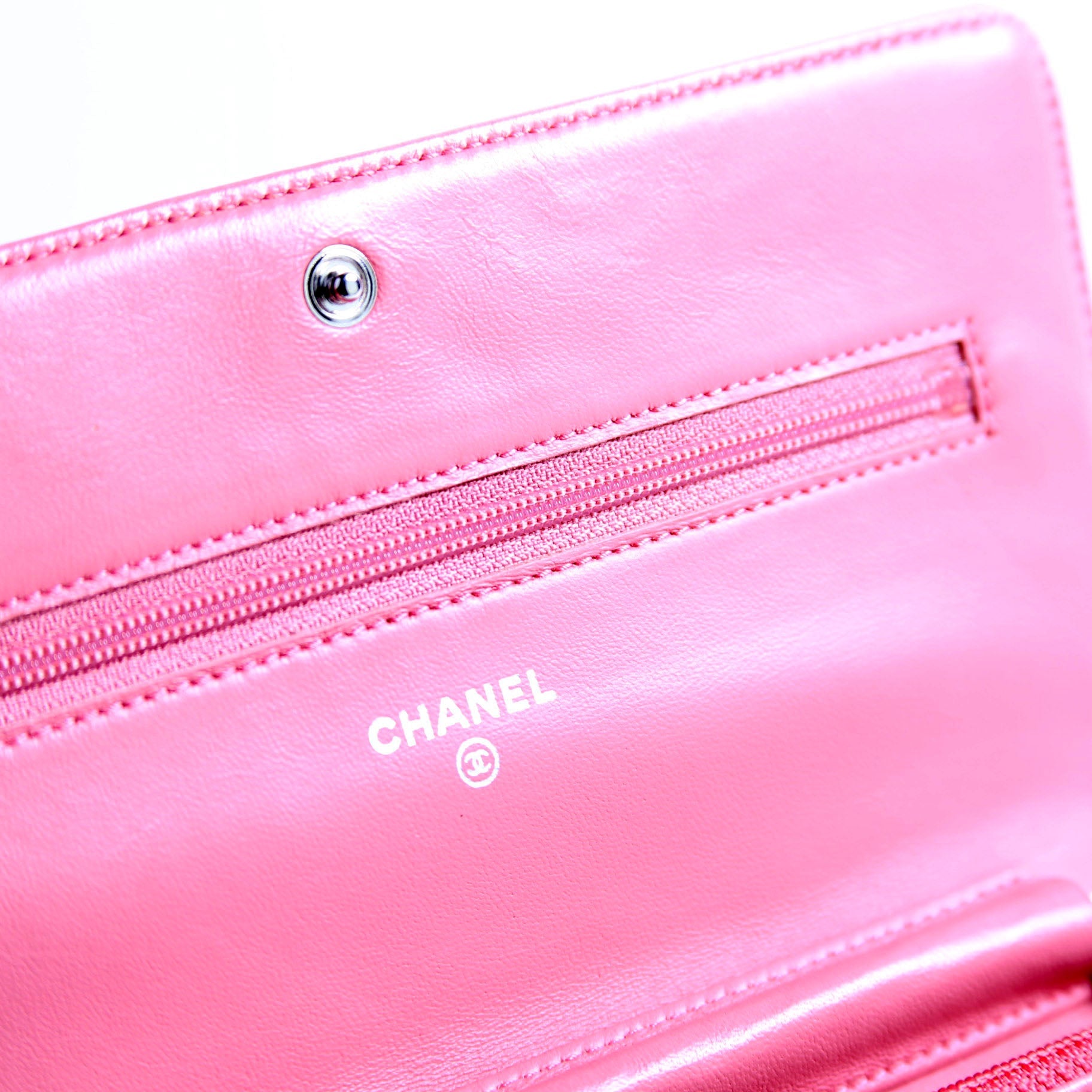 Chanel Camellia Embossed WOC 16M Pink