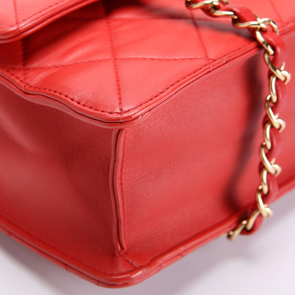 Chanel Golden Class Large Flap Bag Quilted Lambskin 19M Red