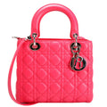 Christian Dior Lady Dior Medium Lambskin Pink