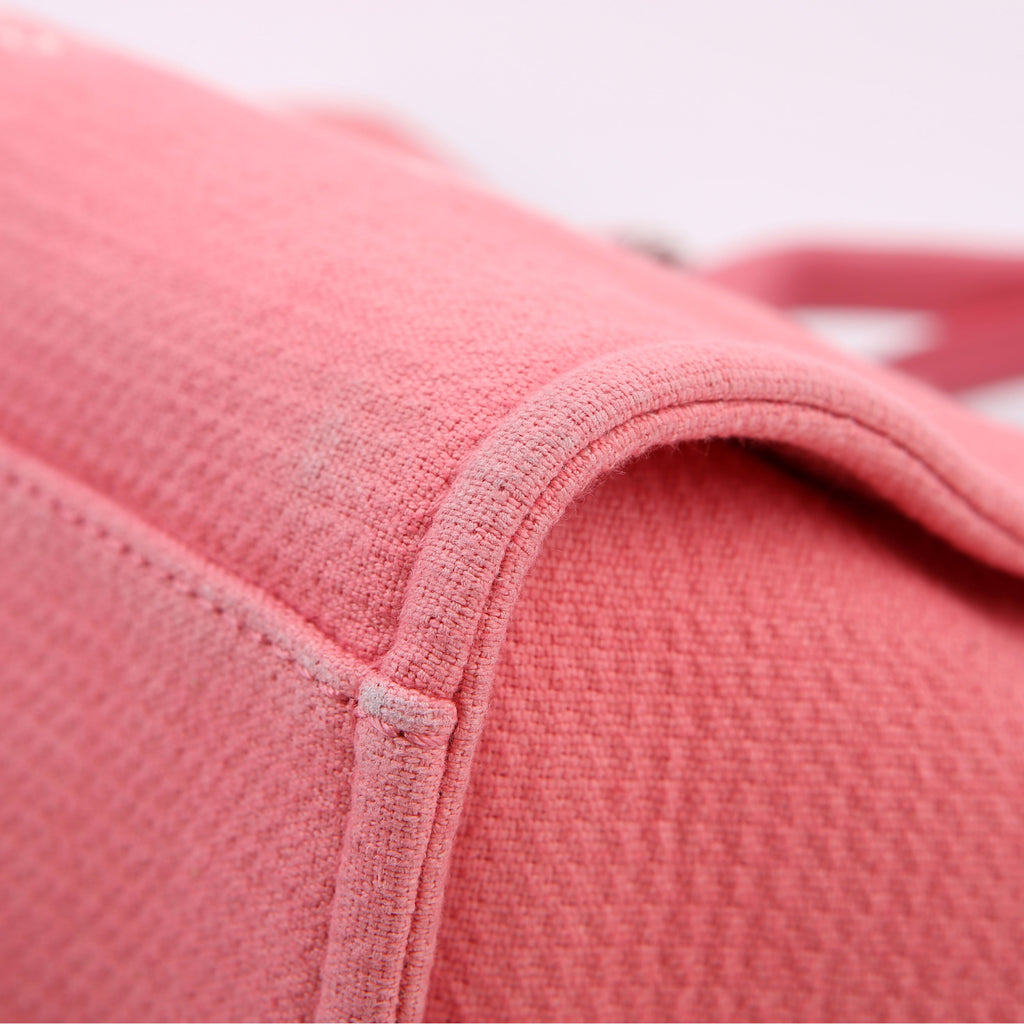 Chanel Deauville Small With Pouch Mixed Fibers Pink
