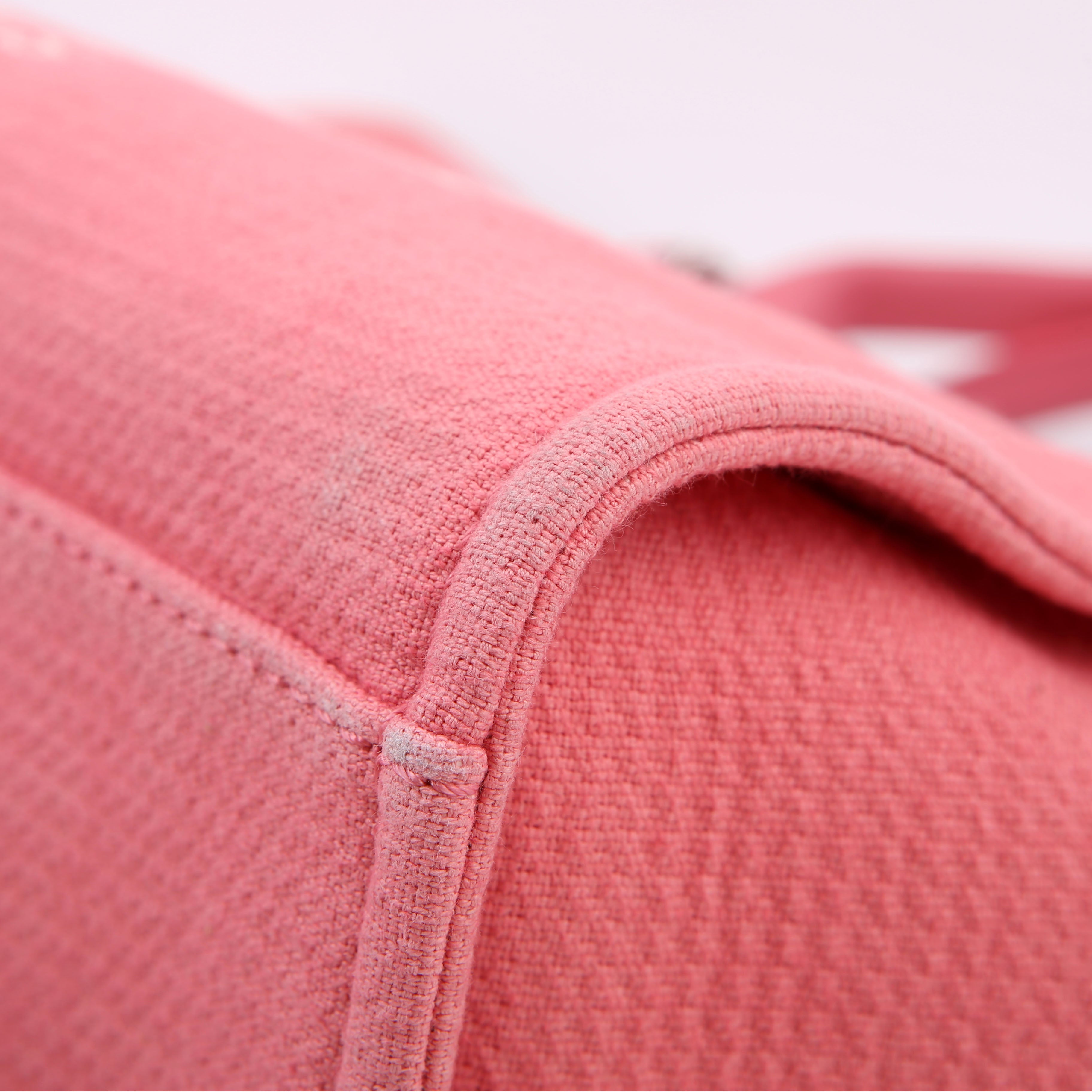 Chanel Deauville Small With Pouch Mixed Fibers Pink