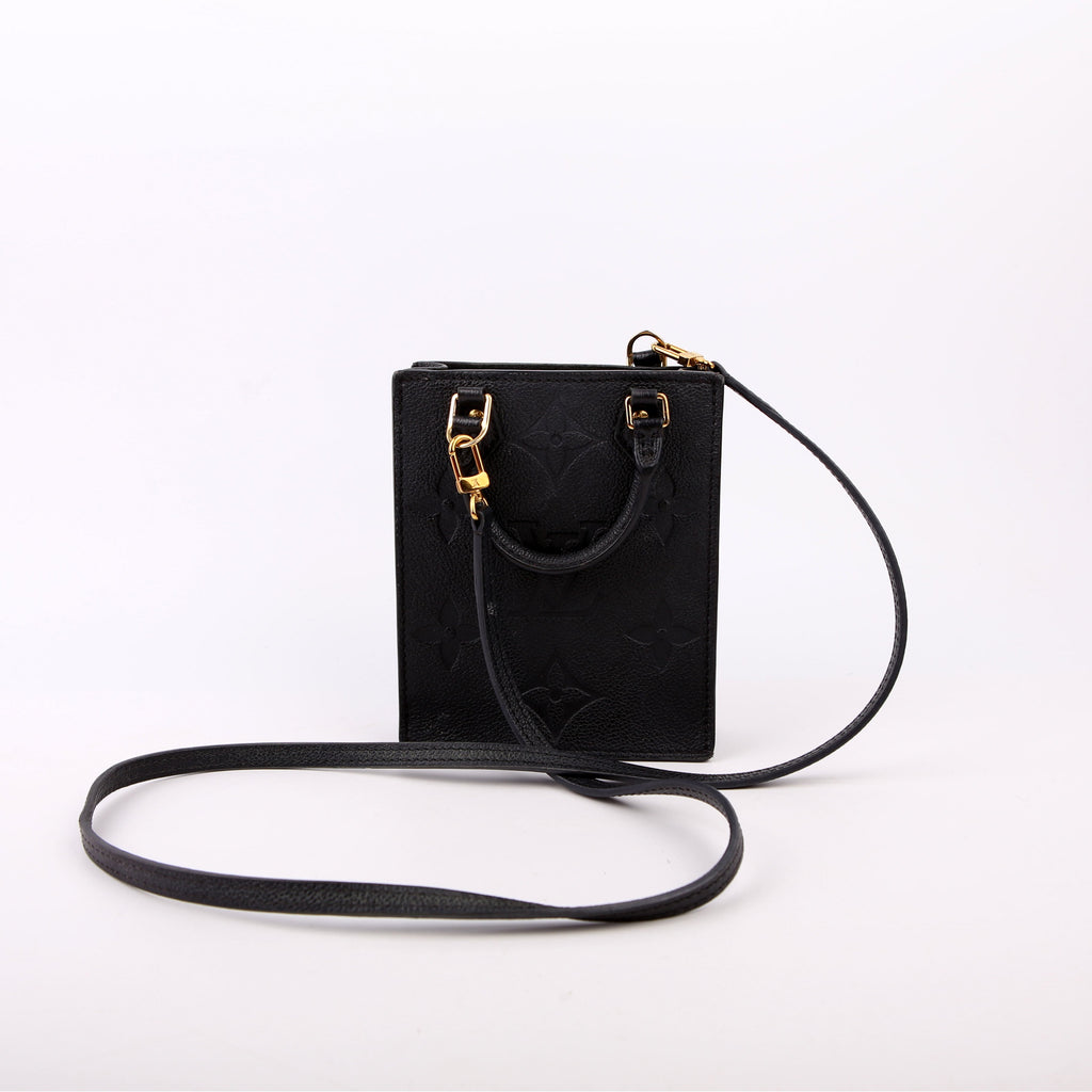 Louis Vuitton Petit Sac Plat Empreinte Black