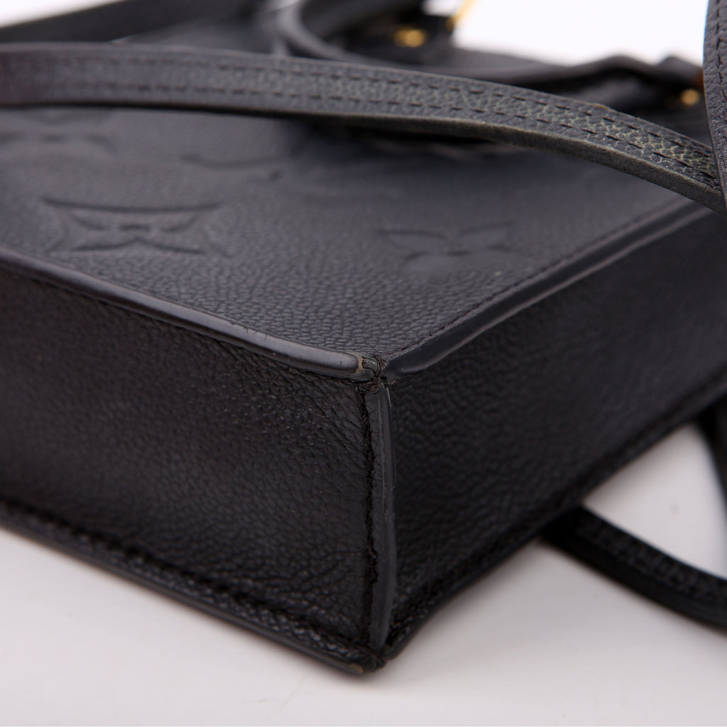 Louis Vuitton Petit Sac Plat Empreinte Black