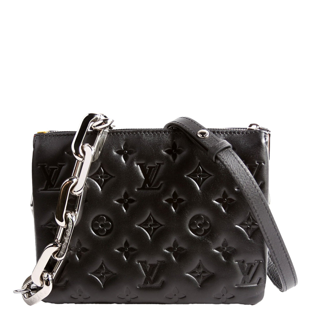 Louis Vuitton Coussin BB NV Lambskin Black/Orange/Silver