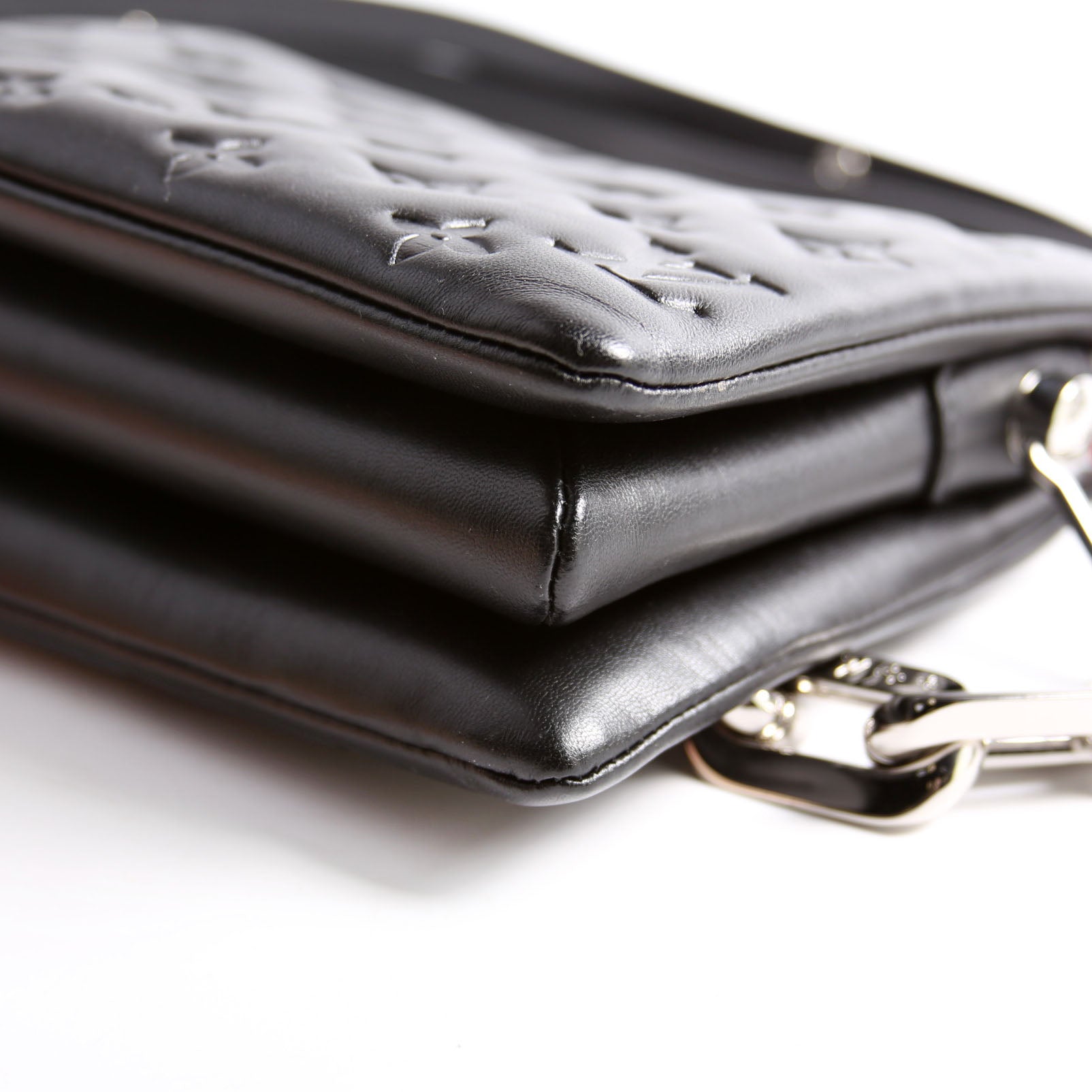 Louis Vuitton Coussin BB NV Lambskin Black/Orange/Silver