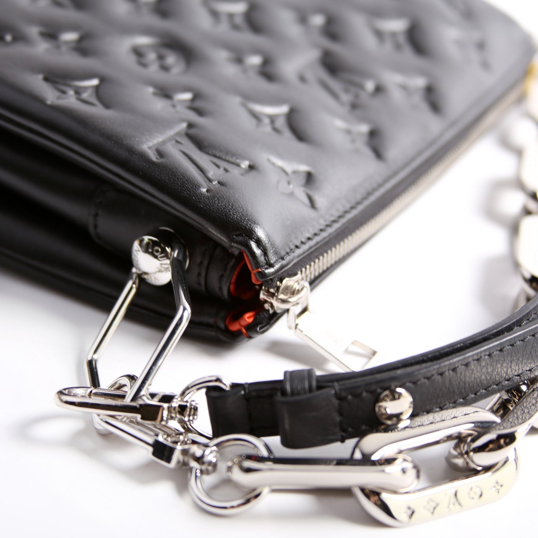 Louis Vuitton Coussin BB NV Lambskin Black/Orange/Silver