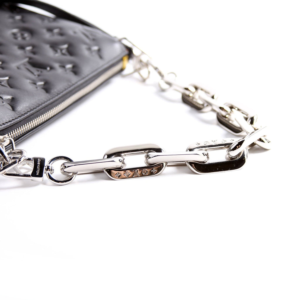Louis Vuitton Coussin BB NV Lambskin Black/Orange/Silver