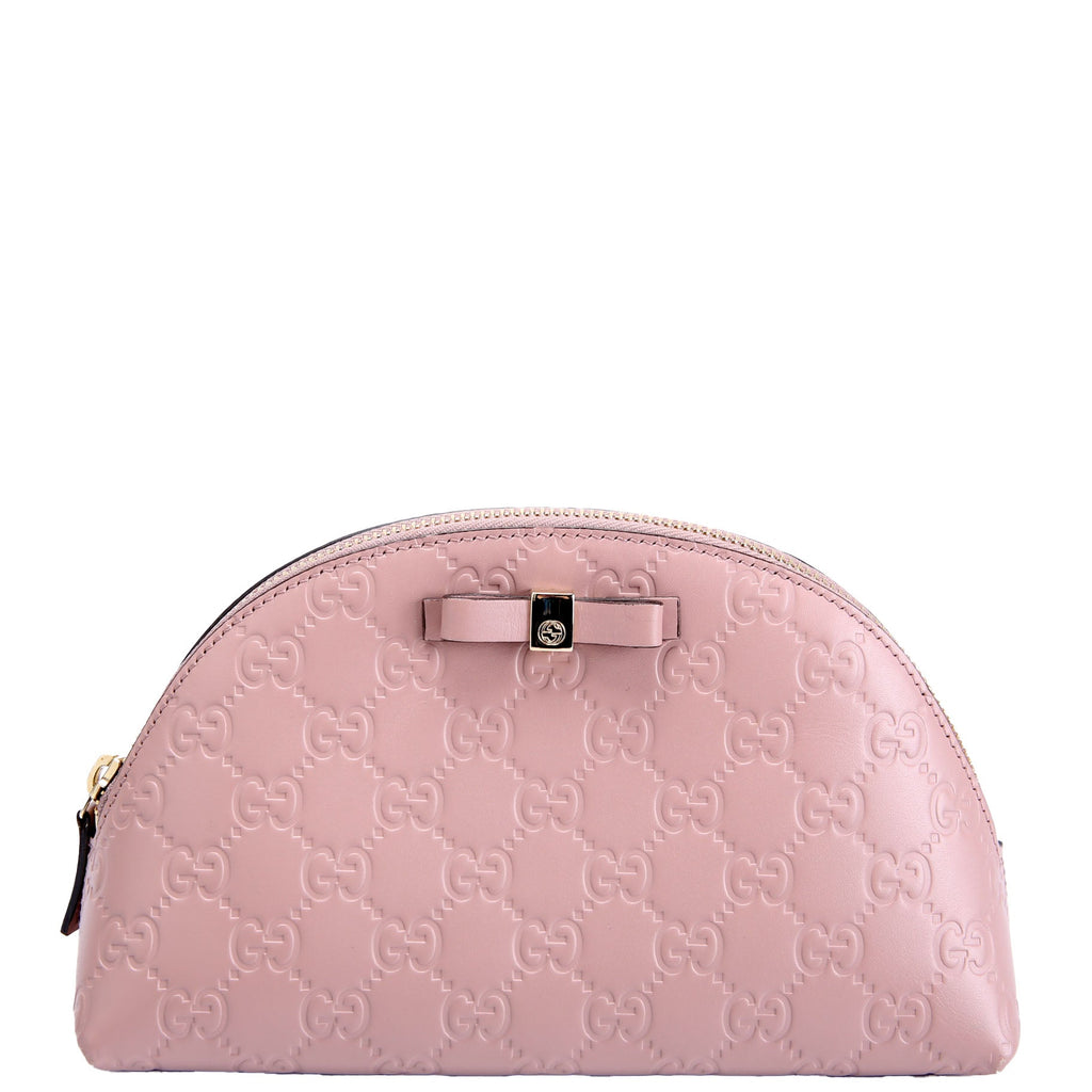 Gucci 431410 Guccissima Cosmetic Pouch Pink