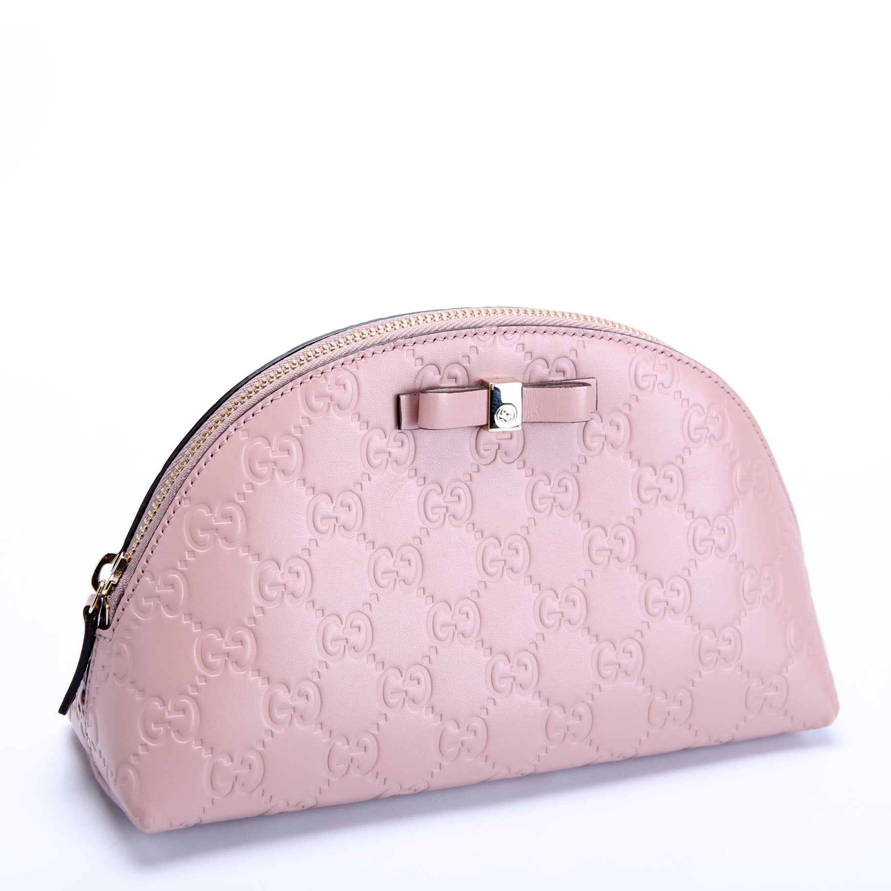 Gucci 431410 Guccissima Cosmetic Pouch Pink
