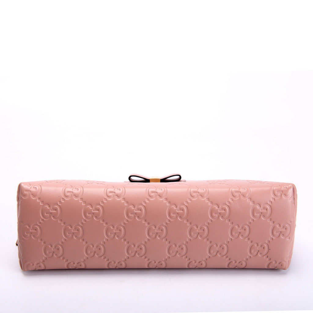 Gucci 431410 Guccissima Cosmetic Pouch Pink