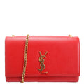 Saint Laurent Kate Satchel Grain Medium 364021 Red