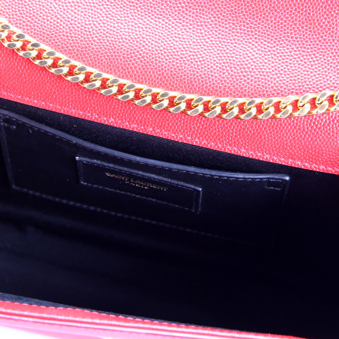 Saint Laurent Kate Satchel Grain Medium 364021 Red